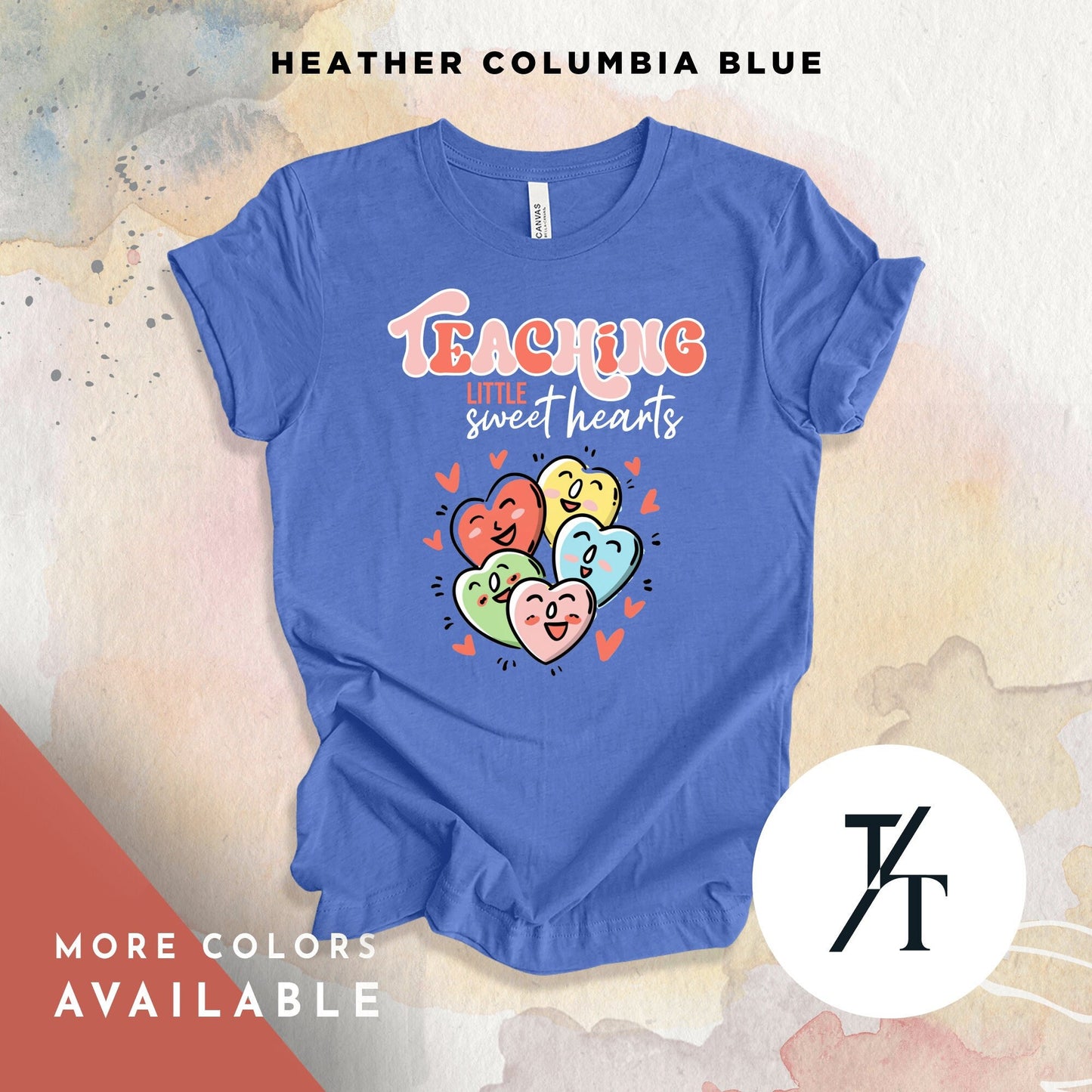 Teaching Sweethearts Teacher Shirts, Teacher Valentines Day Shirt, Valentines Day Gift For Teachers Valentine Heart Women Shirt Teachers tee