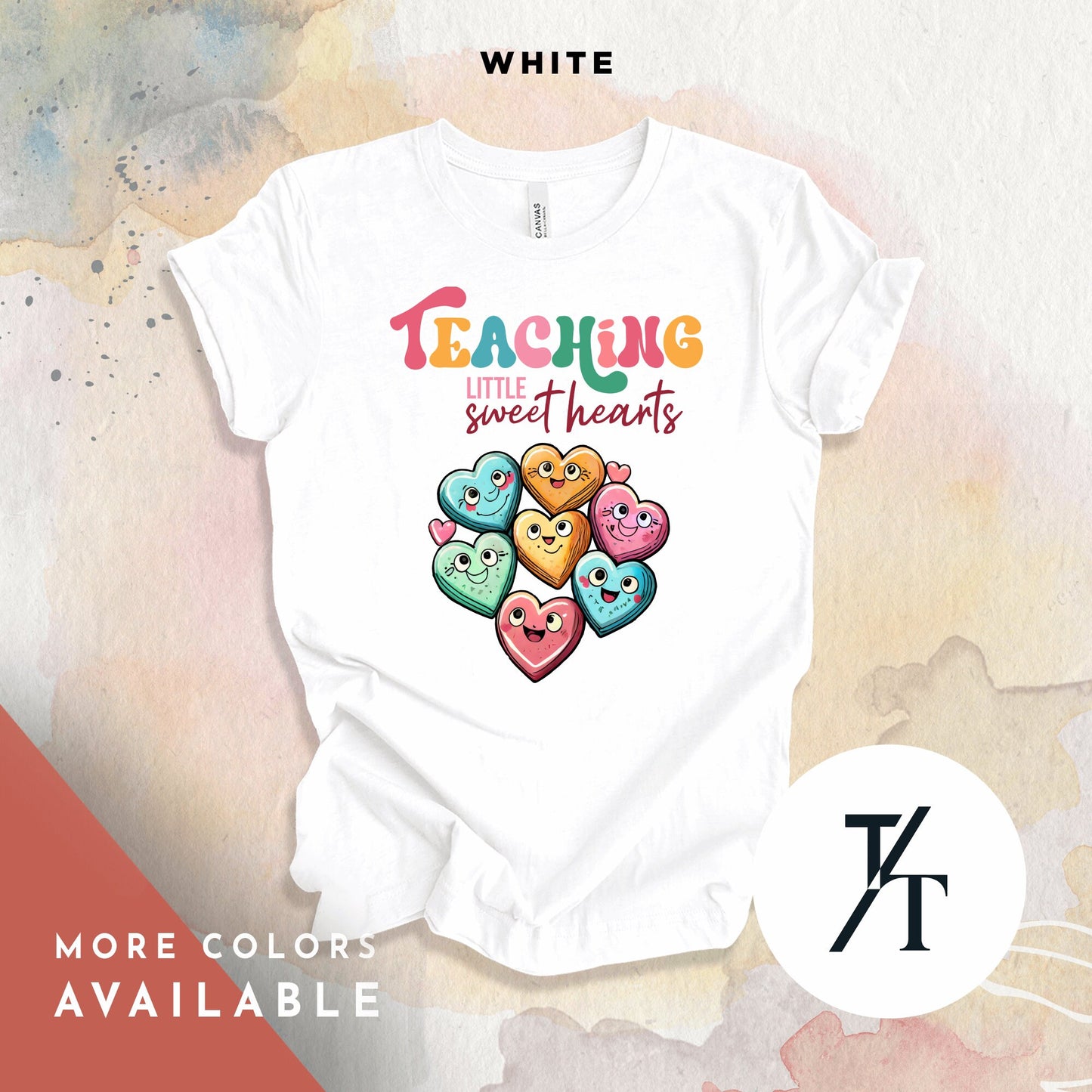 Teaching Sweethearts Teacher Shirts, Teacher Valentines Day Shirt, Valentines Day Gift For Teachers Valentine Heart Women Shirt Teachers tee