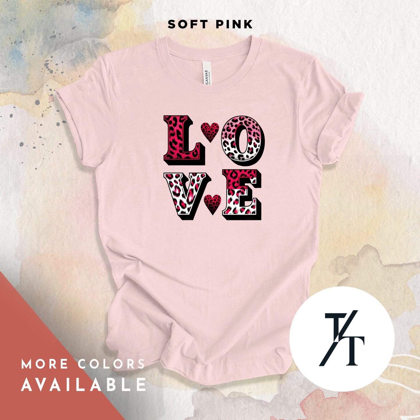Cheetah Heart Shirt, Leopard Heart Shirt, Valentines Day Shirts, Gift For Her, Valentine Day Gift, Cute Valentines tShirt, Hearts Love