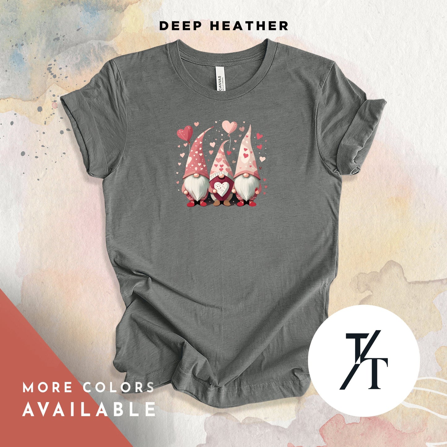 Gnome Valentines Day Shirt, Gnome Love Shirt, Funny Valentine Gnomes Shirts, Trendy Valentines Gift for Her Gnomes Valentine Tee