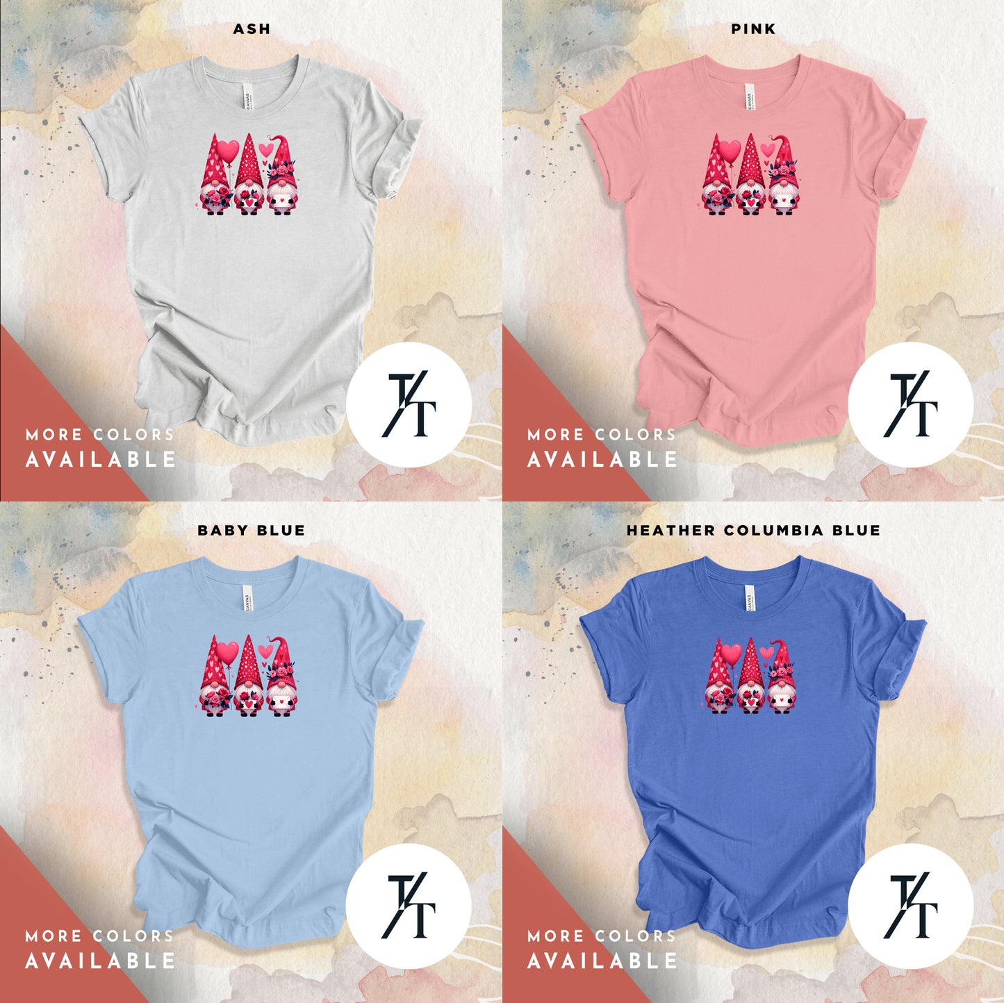 Happy valentines Gnomes Heart Shirt Valentine Gift, valentine day gnomes tee, Valentines Shirt, pink gnome, Love shirts