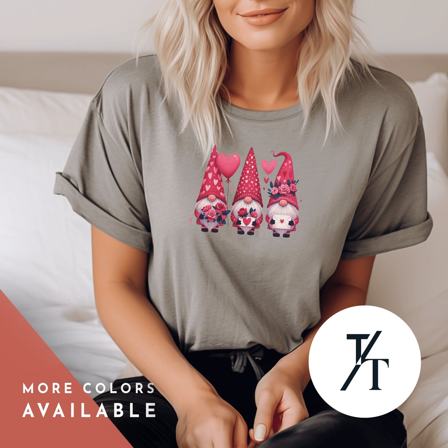 Happy valentines Gnomes Heart Shirt Valentine Gift, valentine day gnomes tee, Valentines Shirt, pink gnome, Love shirts