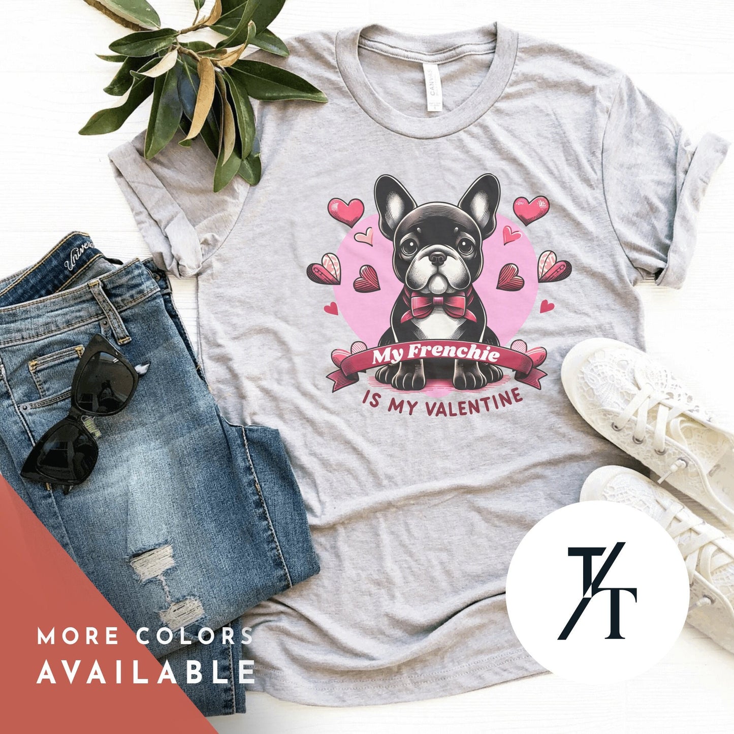 French Bulldog Valentine, ValentineS Day Shirt, French Bulldog Shirt, French Bulldog Mom, French Bulldog Lover, Dog Shirt