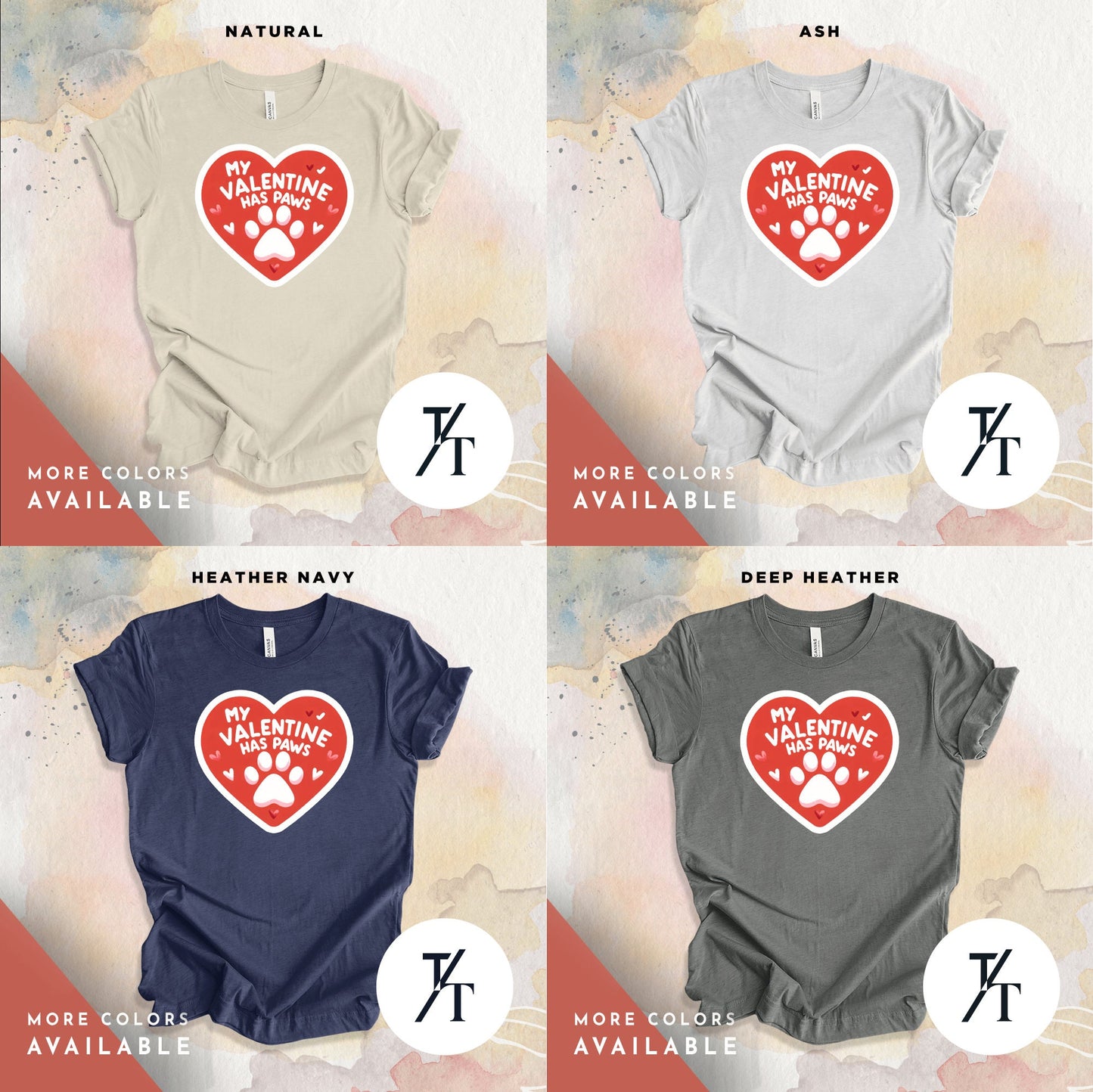 My Valentine Has Paws Shirt, Valentine Dog Shirt, Cat Mom, Dog Cat Valentine, My Dog Is Valentine, Dog Mom, my best friend has four paws tee