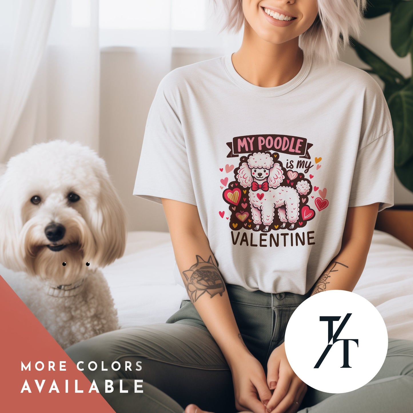 Poodle valentine shirt, Poodle Shirt, Dog Mom Sweater, Gift For Dog Lover, Poodle Clothing, Poodle Valentine, Poodle Gift, Poodle Sweatshirt