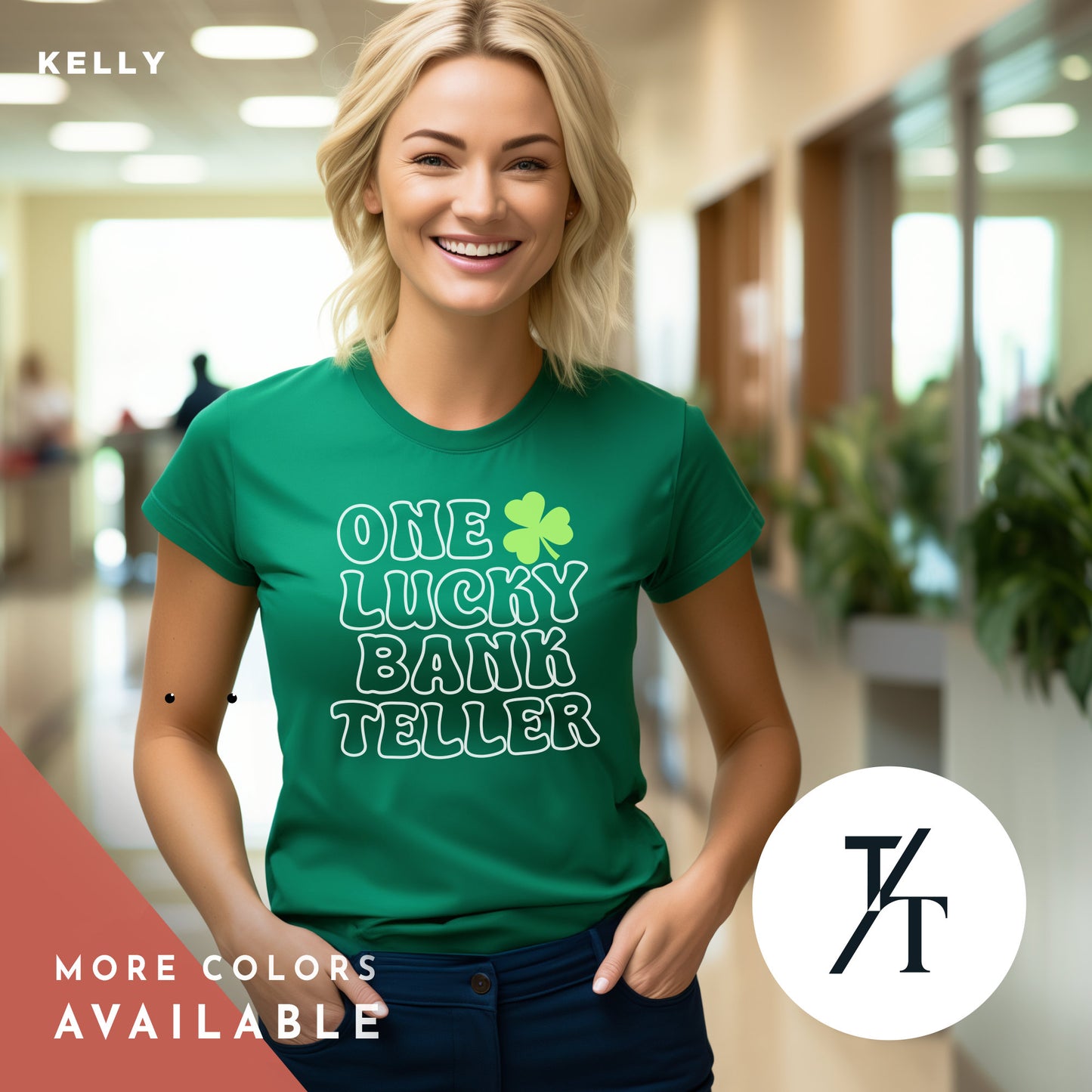 Saint Patricks Day Bank Teller Shirt, Shamrock Shirt, Saint Patricks Day, Gift For Banker, Best Bank Teller, St Patricks Day Tee, St Pattys