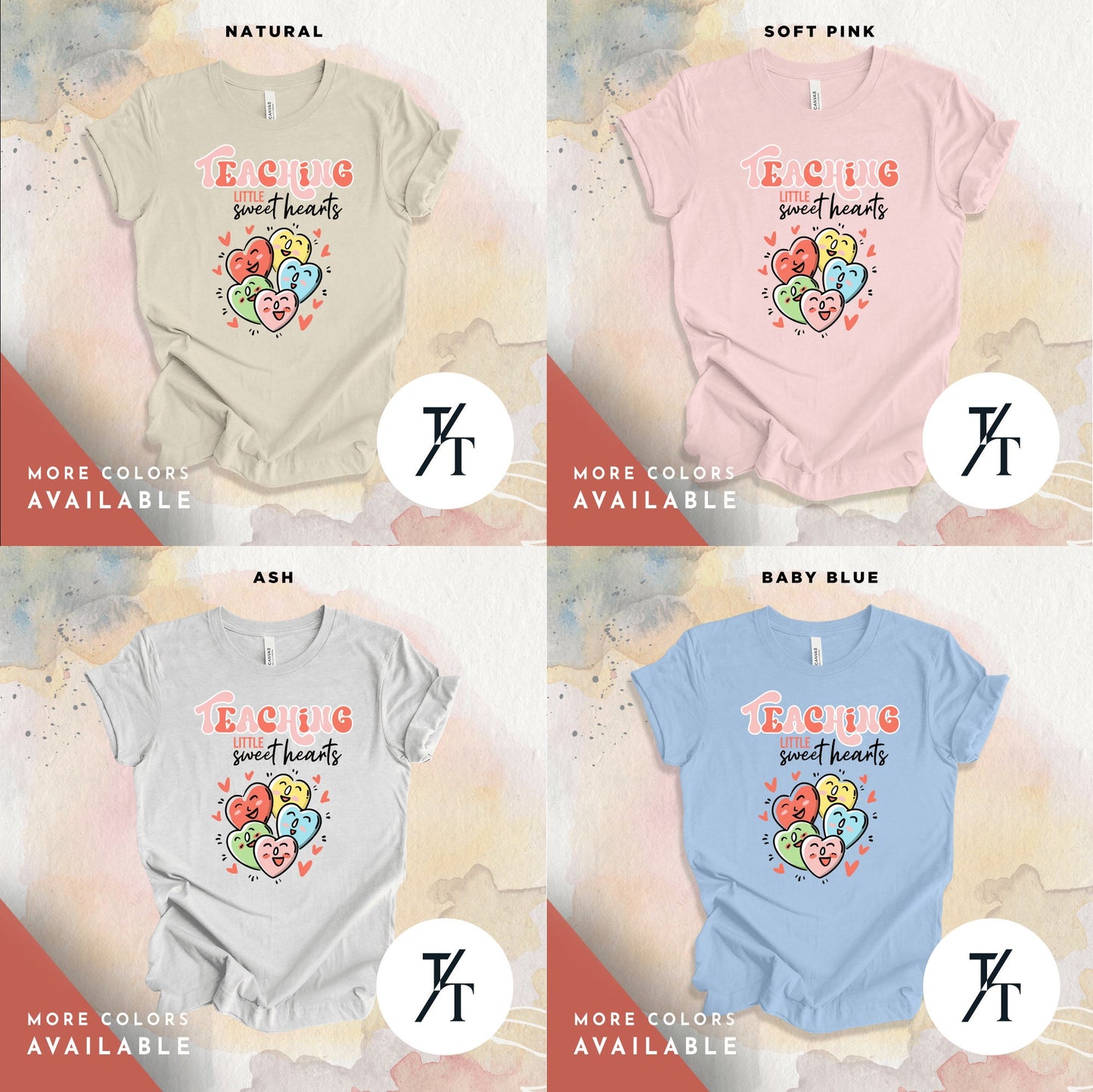Teaching Sweethearts Teacher Shirts, Teacher Valentines Day Shirt, Valentines Day Gift For Teachers Valentine Heart Women Shirt Teachers tee