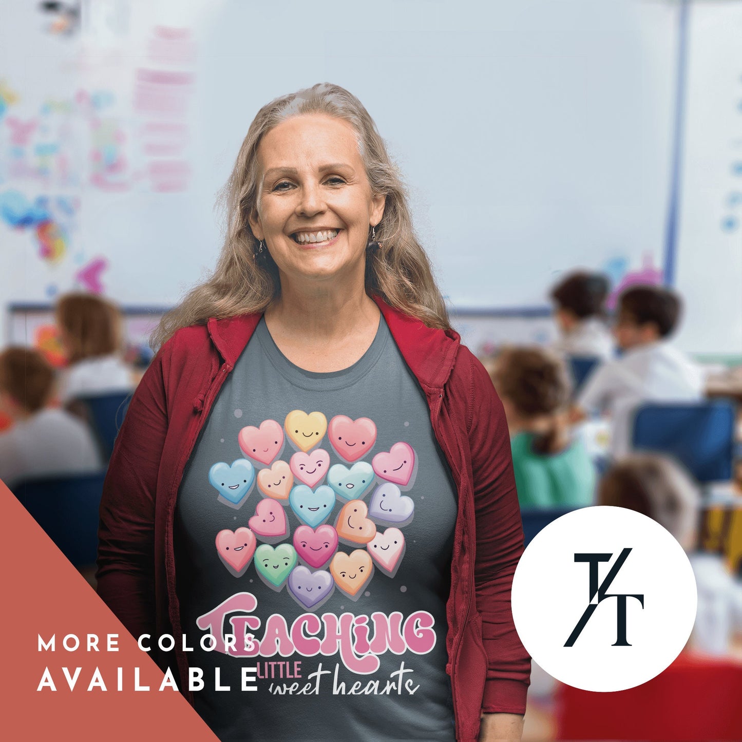 Teaching Sweethearts Teacher Shirts, Teacher Valentines Day Shirt, Valentines Day Gift For Teachers Valentine Heart Women Shirt Teachers tee