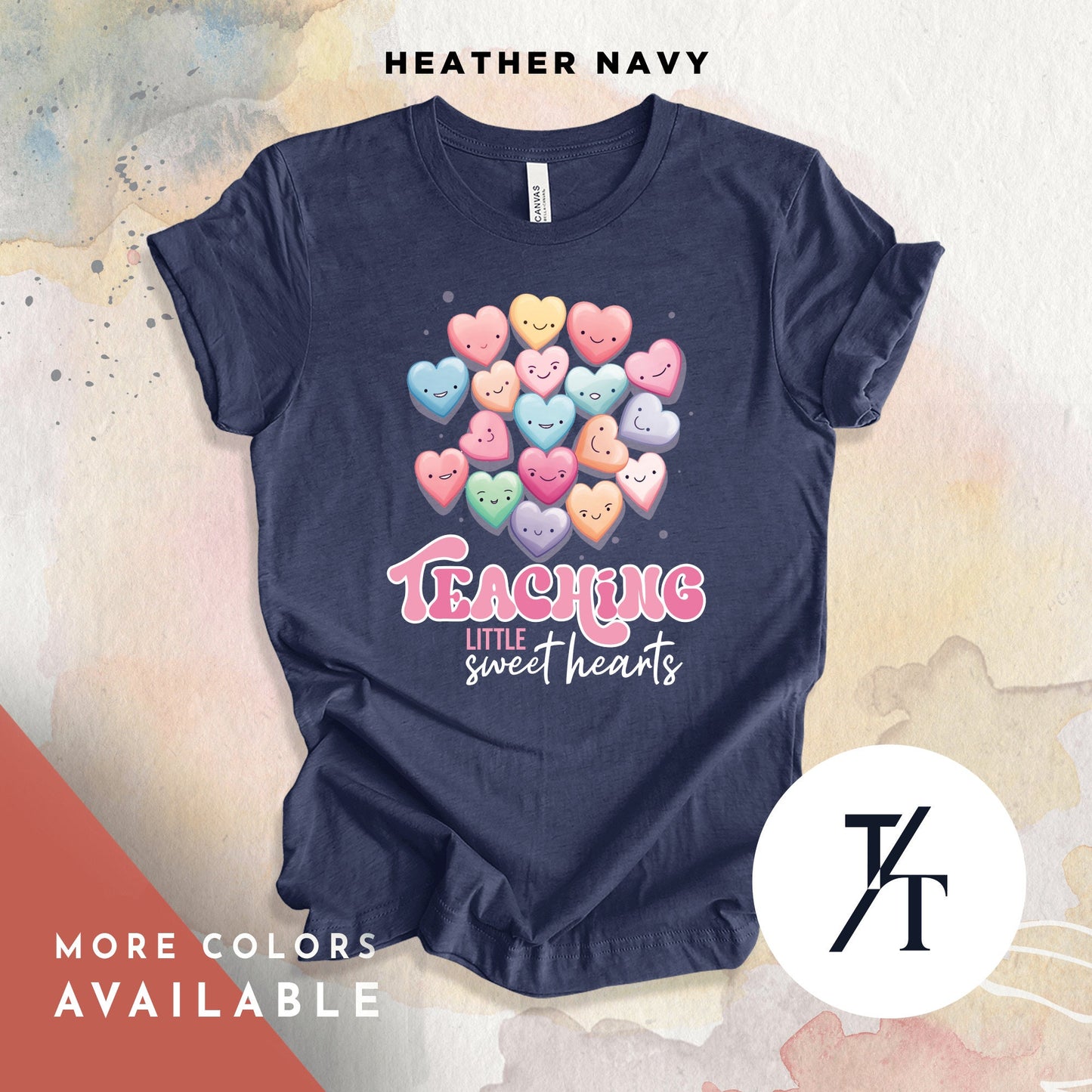 Teaching Sweethearts Teacher Shirts, Teacher Valentines Day Shirt, Valentines Day Gift For Teachers Valentine Heart Women Shirt Teachers tee