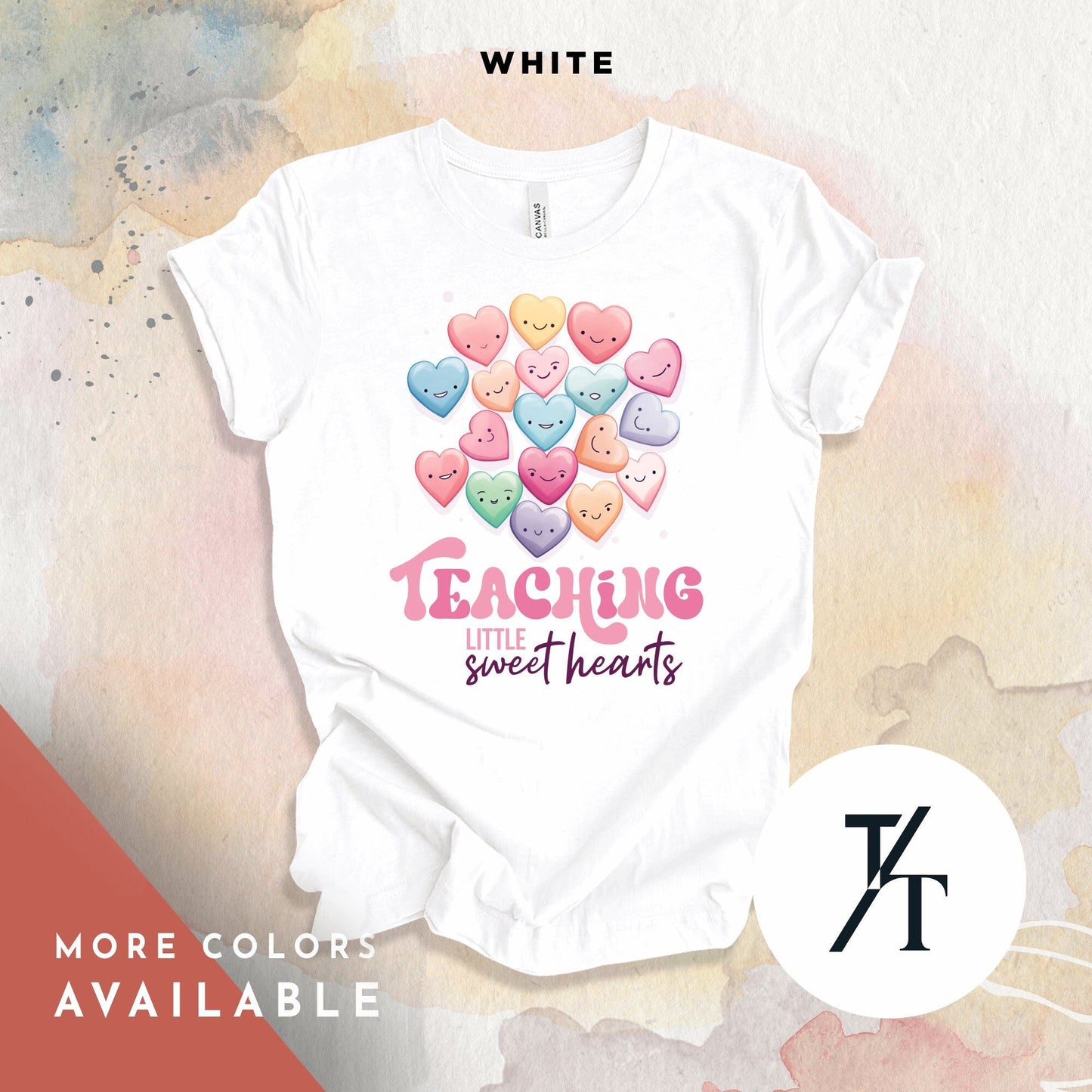 Teaching Sweethearts Teacher Shirts, Teacher Valentines Day Shirt, Valentines Day Gift For Teachers Valentine Heart Women Shirt Teachers tee