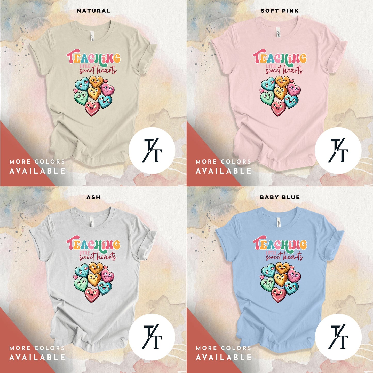Teaching Sweethearts Teacher Shirts, Teacher Valentines Day Shirt, Valentines Day Gift For Teachers Valentine Heart Women Shirt Teachers tee