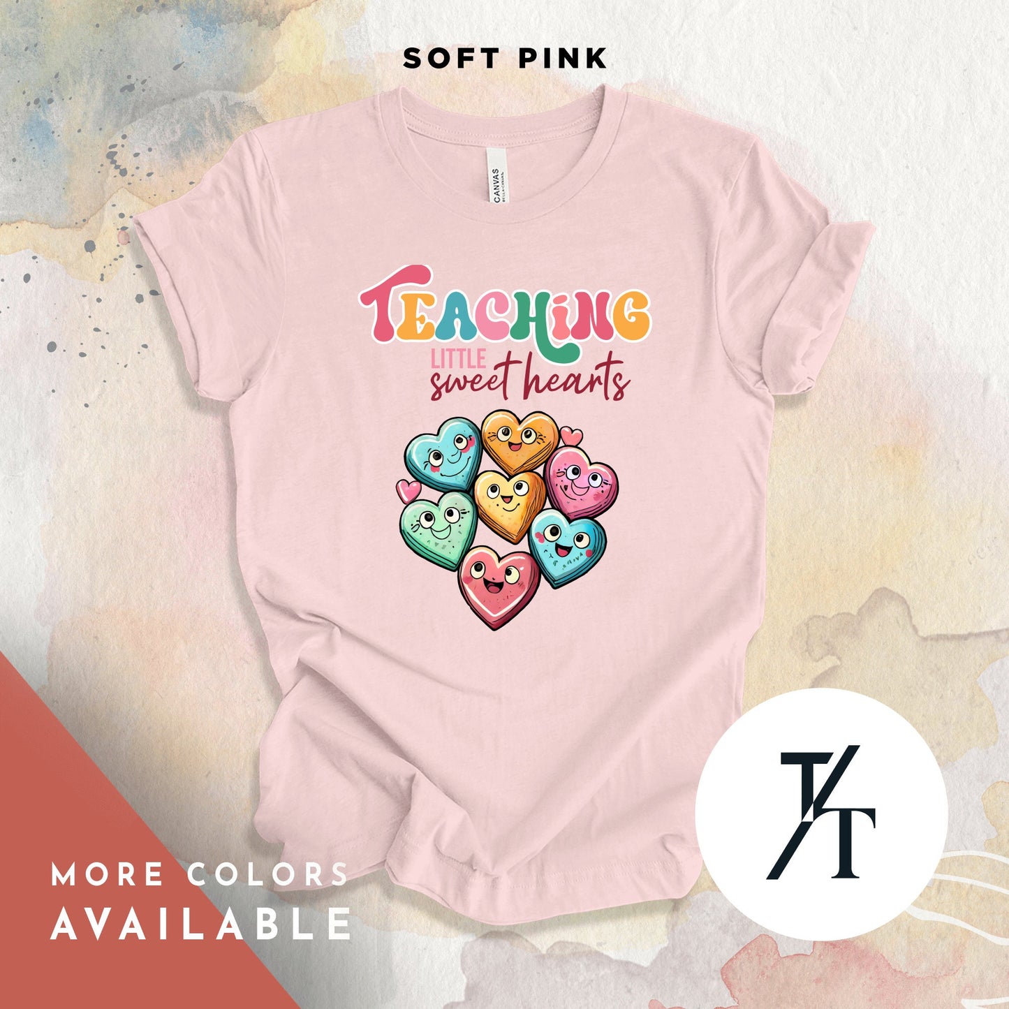 Teaching Sweethearts Teacher Shirts, Teacher Valentines Day Shirt, Valentines Day Gift For Teachers Valentine Heart Women Shirt Teachers tee