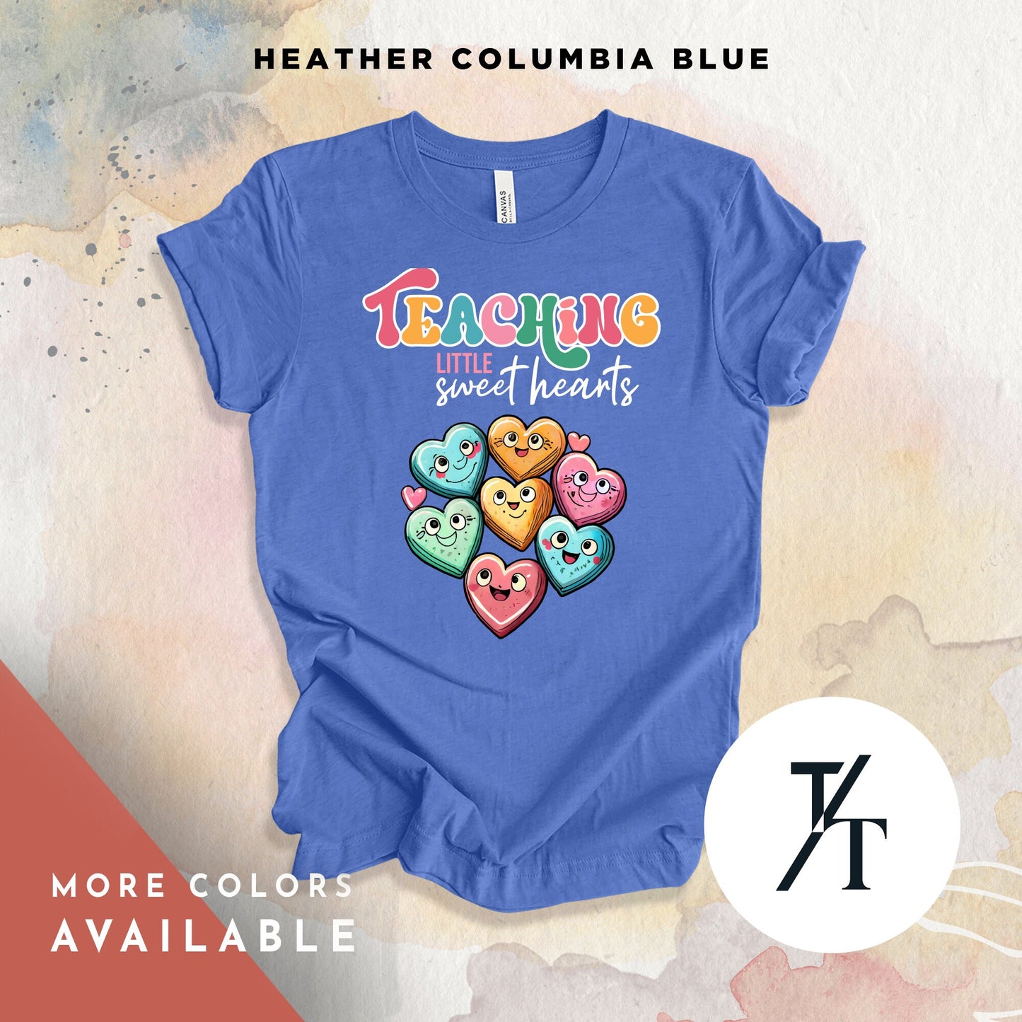 Teaching Sweethearts Teacher Shirts, Teacher Valentines Day Shirt, Valentines Day Gift For Teachers Valentine Heart Women Shirt Teachers tee