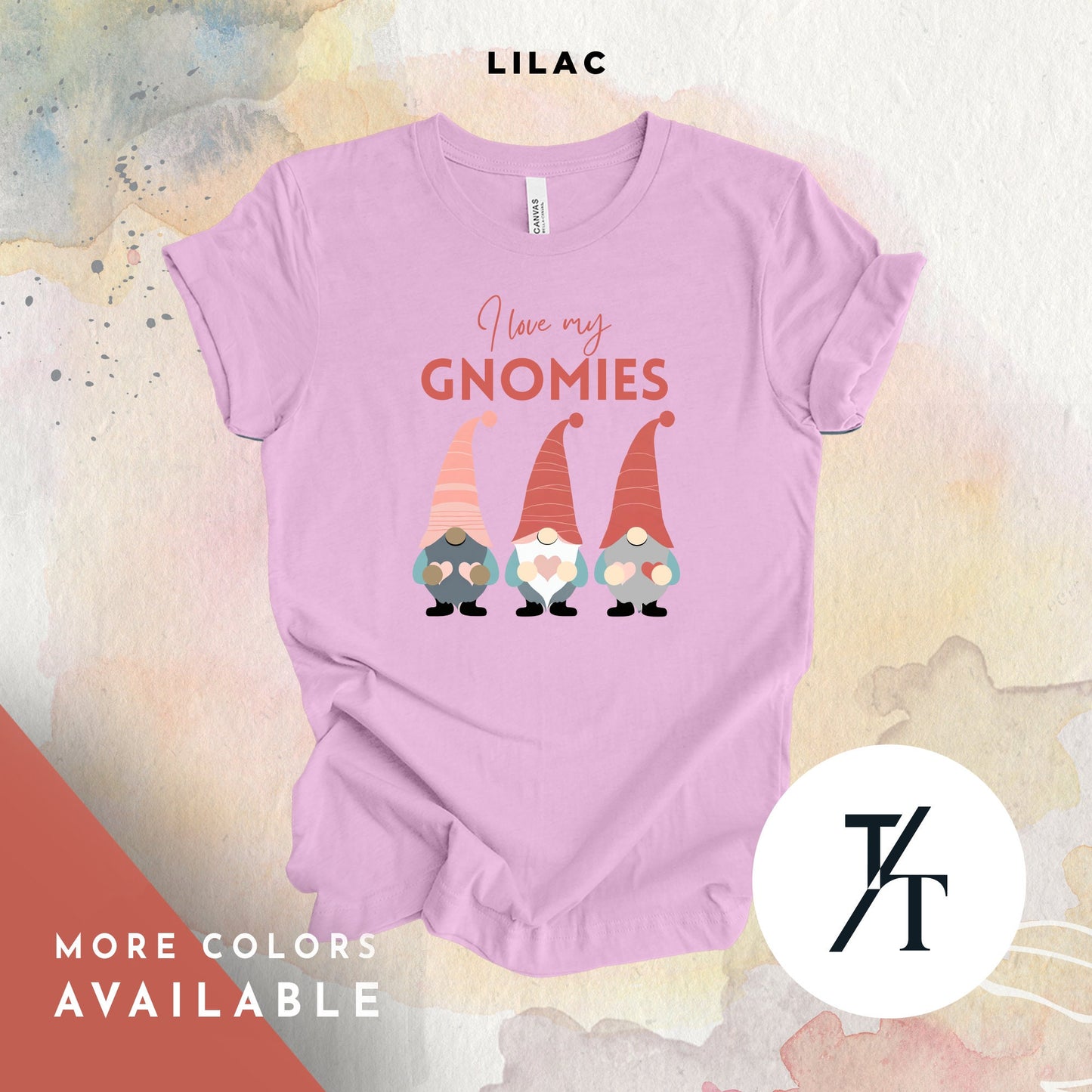 chilling with my gnomies Valentines Gnome Shirt, Gnomies Shirt, Love Gnomes Valentines Day Shirts, Gnomes Heart Shirts, Group Gnome tee