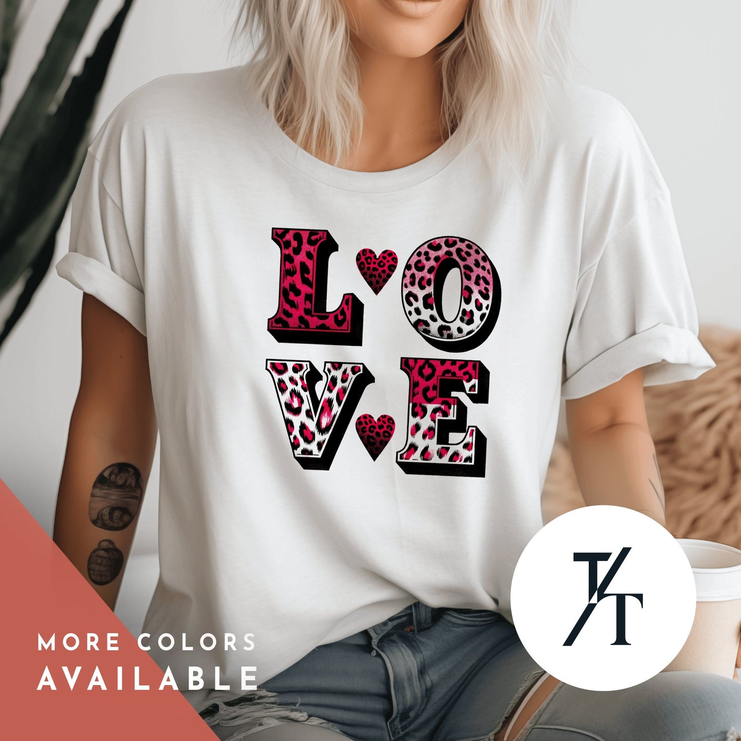 Cheetah Heart Shirt, Leopard Heart Shirt, Valentines Day Shirts, Gift For Her, Valentine Day Gift, Cute Valentines tShirt, Hearts Love