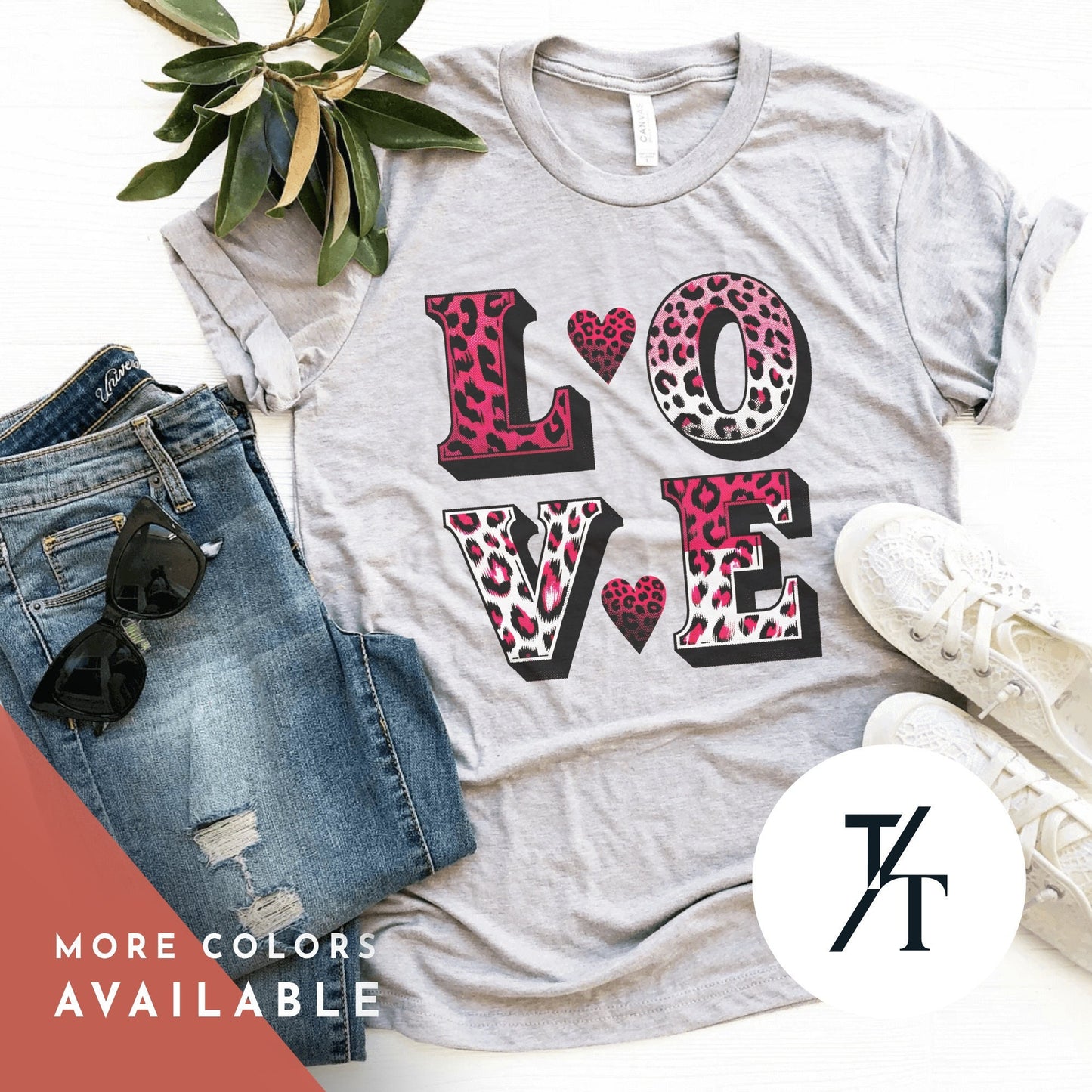 Cheetah Heart Shirt, Leopard Heart Shirt, Valentines Day Shirts, Gift For Her, Valentine Day Gift, Cute Valentines tShirt, Hearts Love