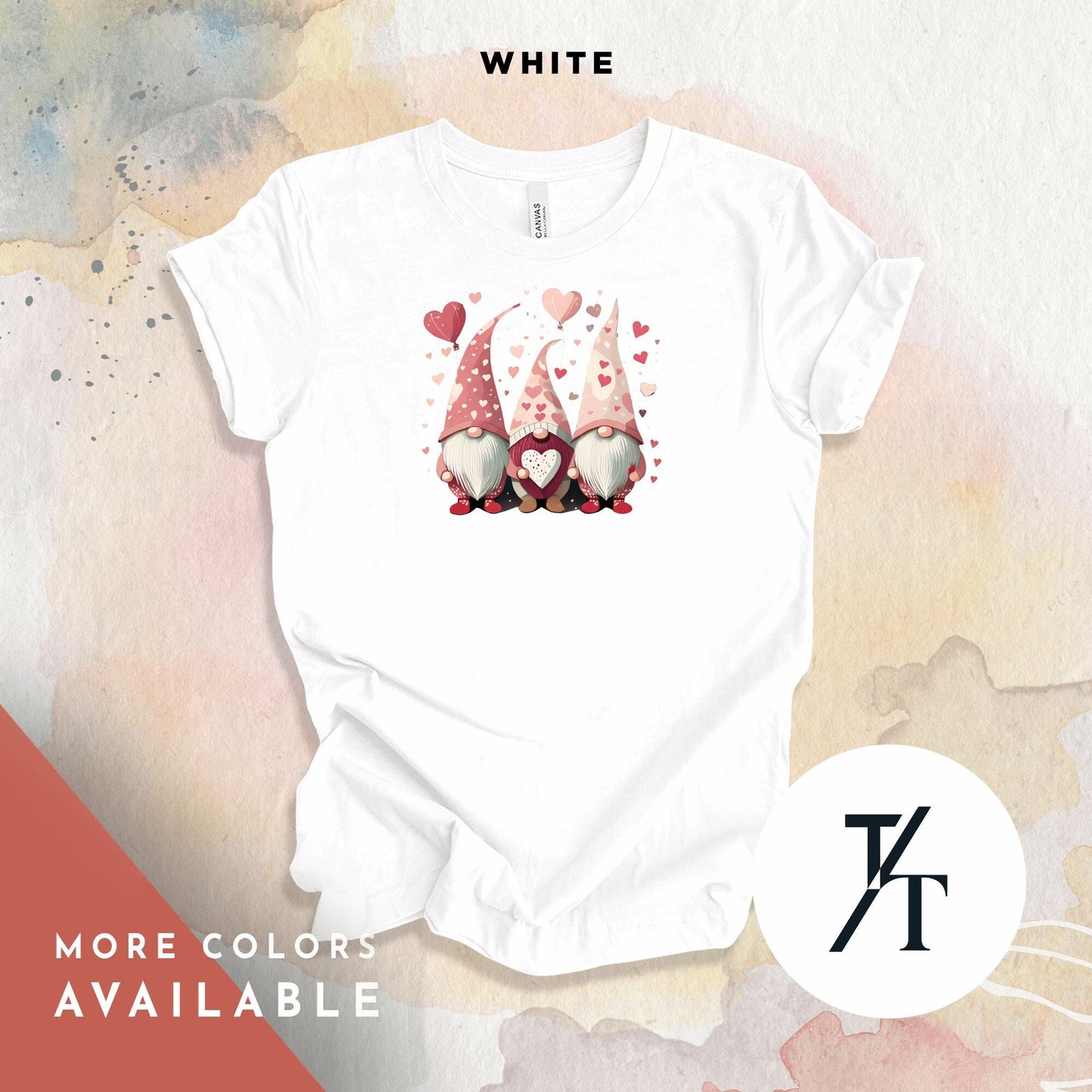 Gnome Valentines Day Shirt, Gnome Love Shirt, Funny Valentine Gnomes Shirts, Trendy Valentines Gift for Her Gnomes Valentine Tee