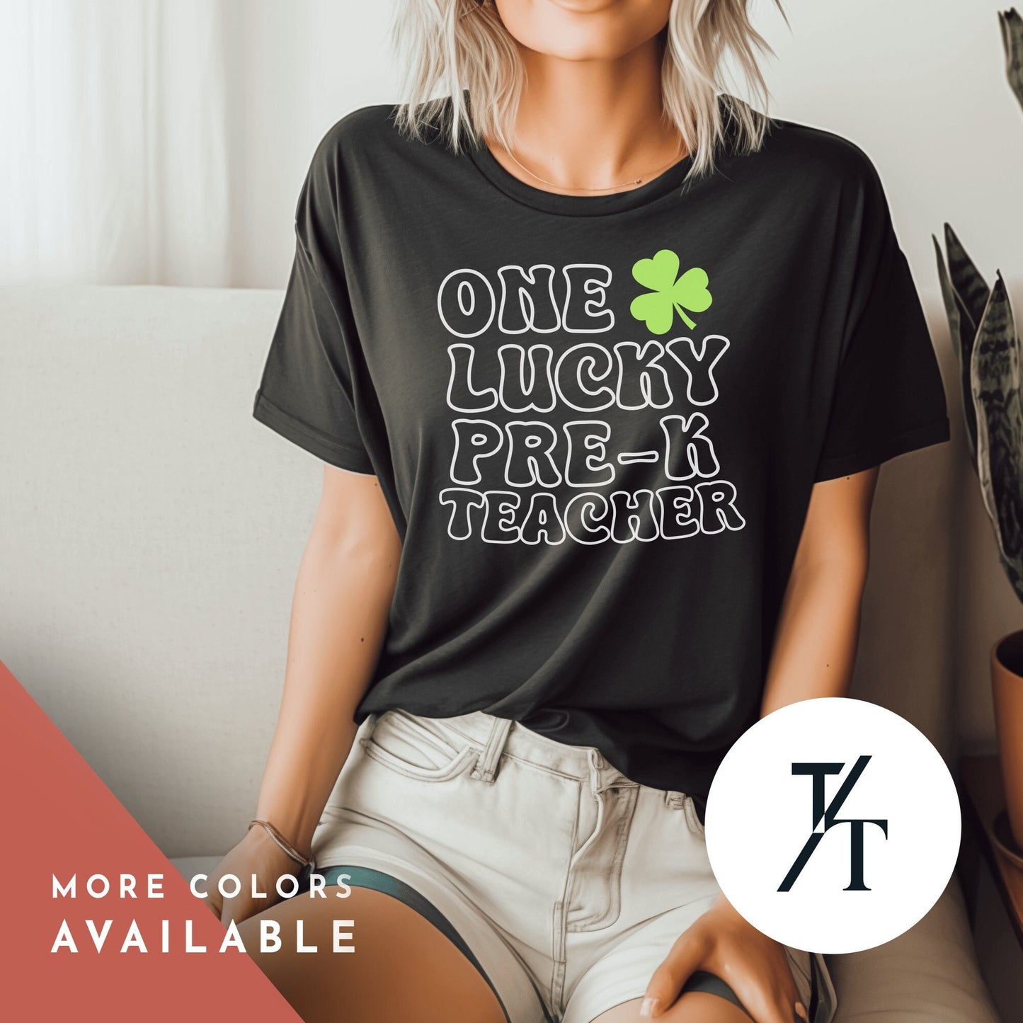 One Lucky Pre-K Teacher, St. Patrick'S Day Teacher Shirt | School Tee | Elementary Teacher Appreciation Unisex Gift | Matching Team Group