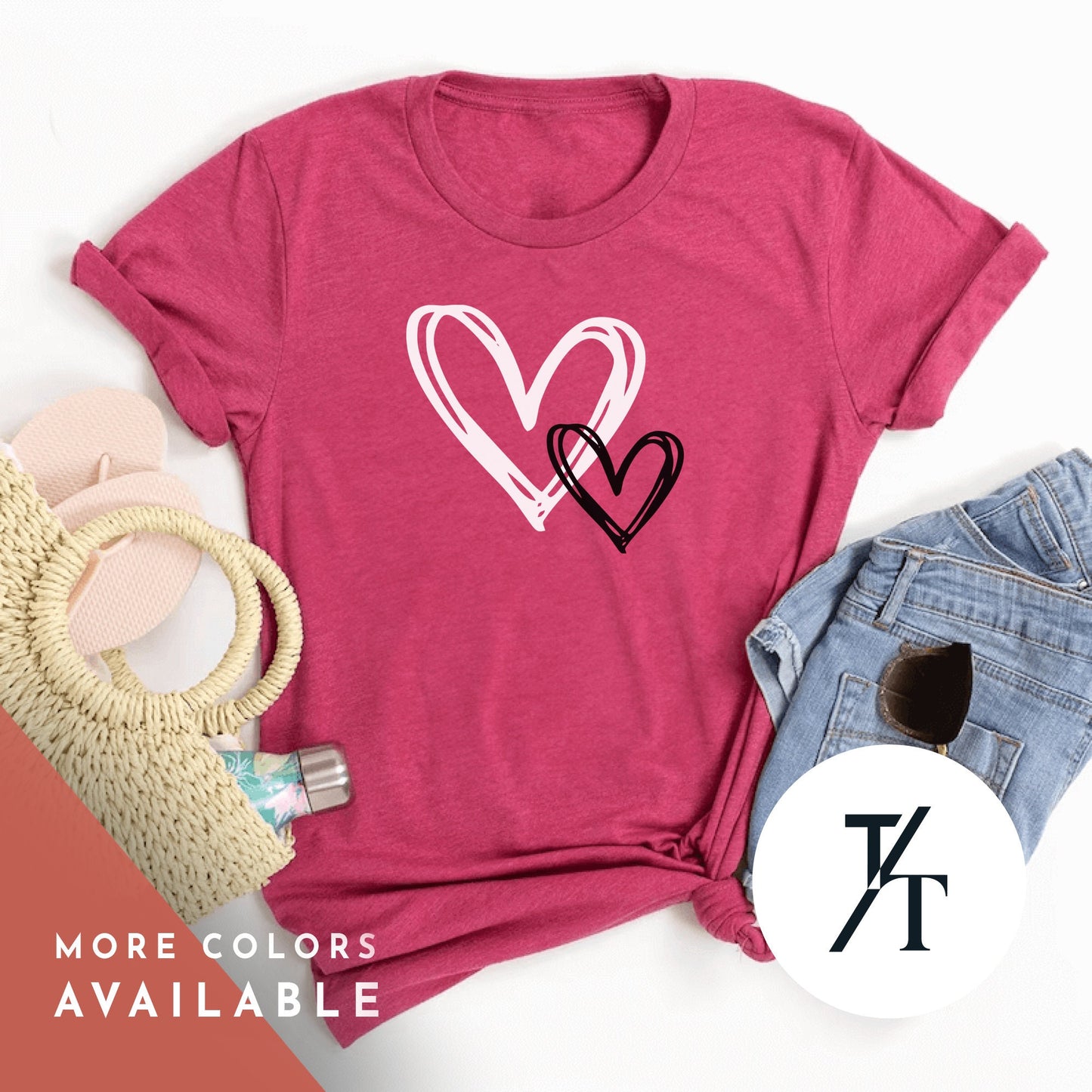 Valentines Day Shirt, Doodle Art, Valentines Day Gift, Valentine Doodle, Hand Drawn, Doodle Heart Shirt, Hand Drawn Heart Tee, Gift For Her