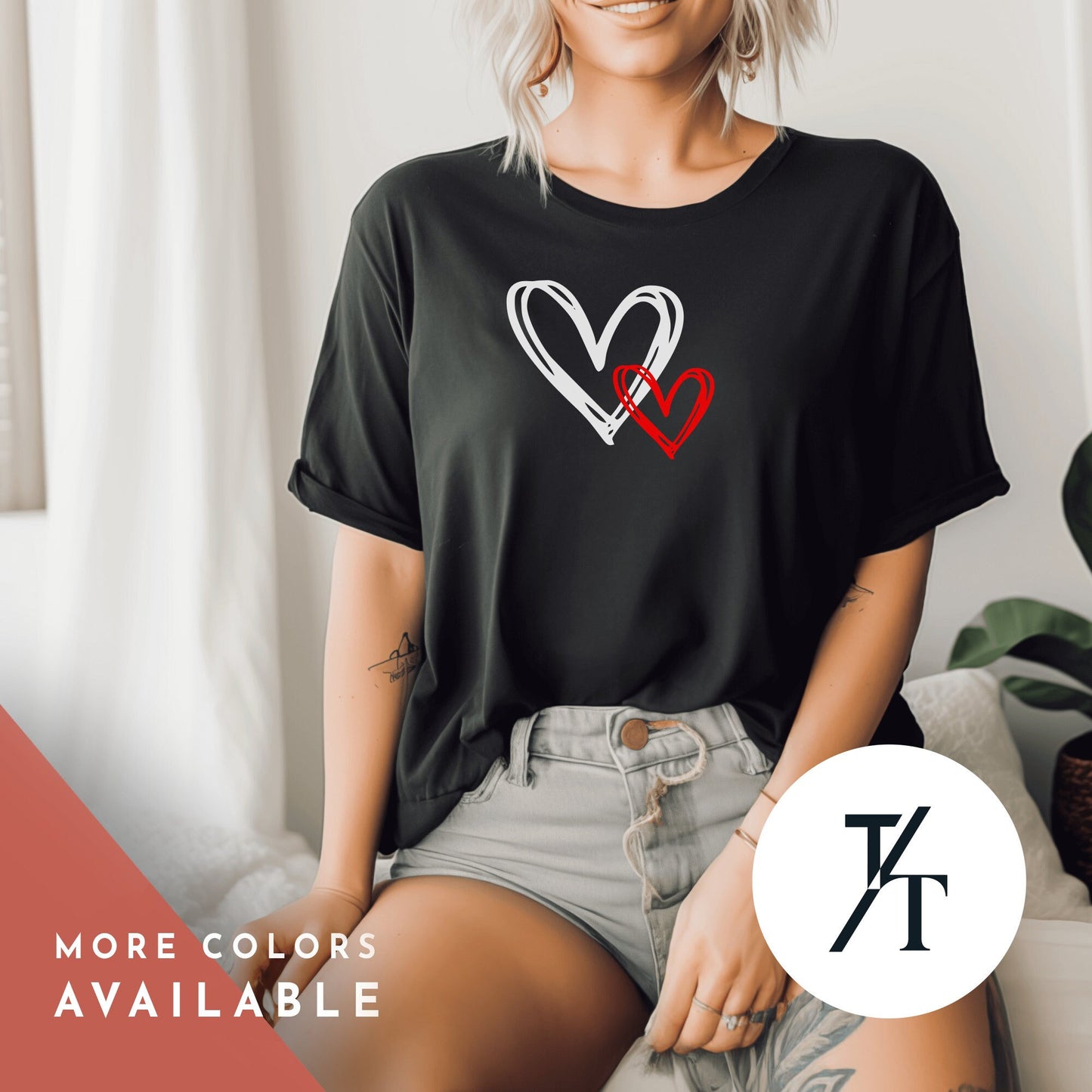 Valentines Day Shirt, Doodle Art, Valentines Day Gift, Valentine Doodle, Hand Drawn, Doodle Heart Shirt, Hand Drawn Heart Tee, Gift For Her
