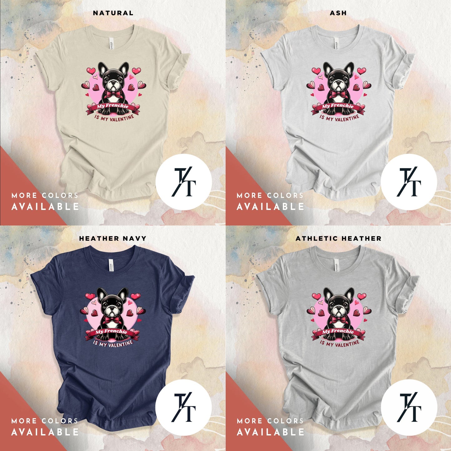 French Bulldog Valentine, ValentineS Day Shirt, French Bulldog Shirt, French Bulldog Mom, French Bulldog Lover, Dog Shirt