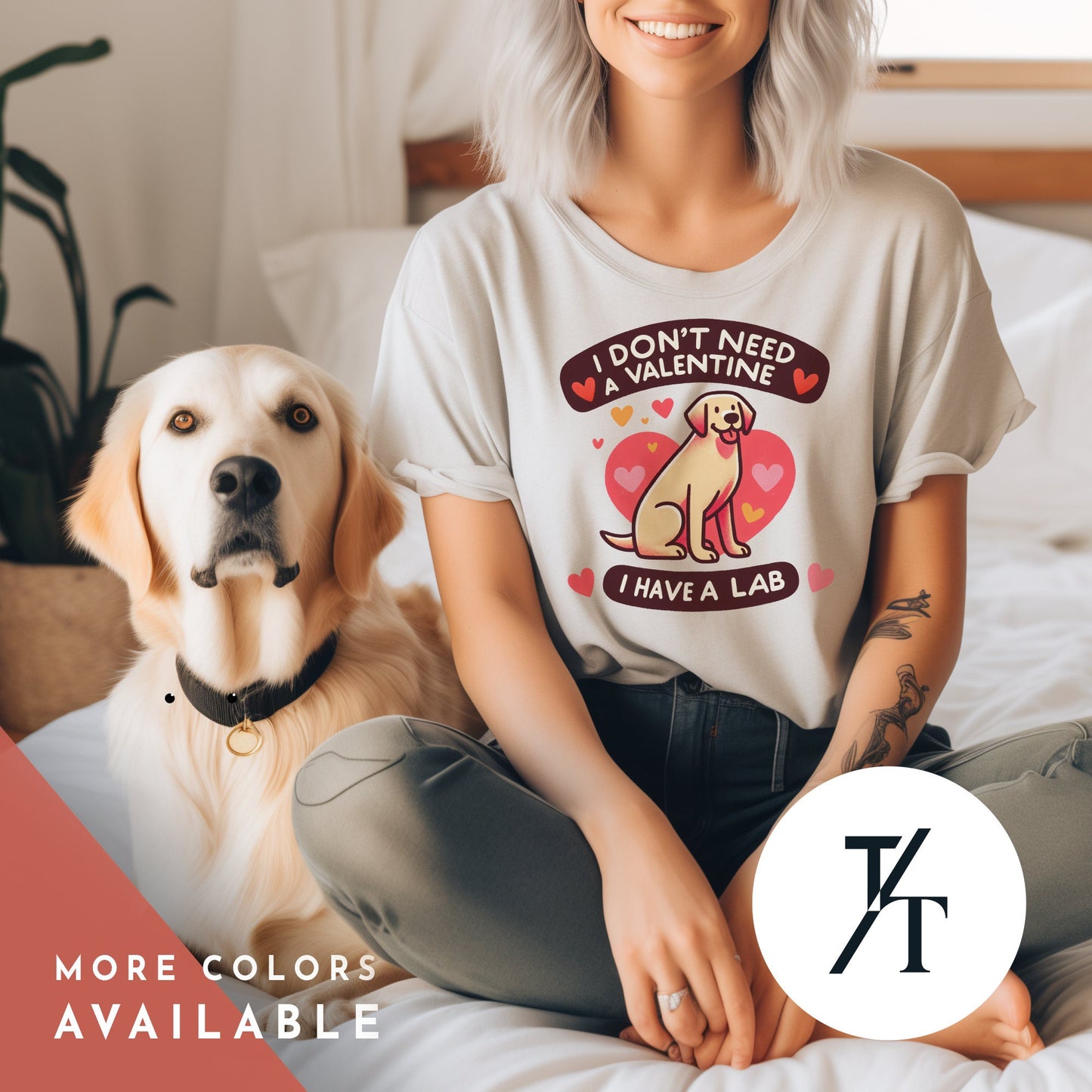 My lab is my Valentine, Labrador Retriever, Labrador Valentine, Yellow Lab Gifts, Labrador Mom, Dog Valentine Shirt, Dog Mom Valentines