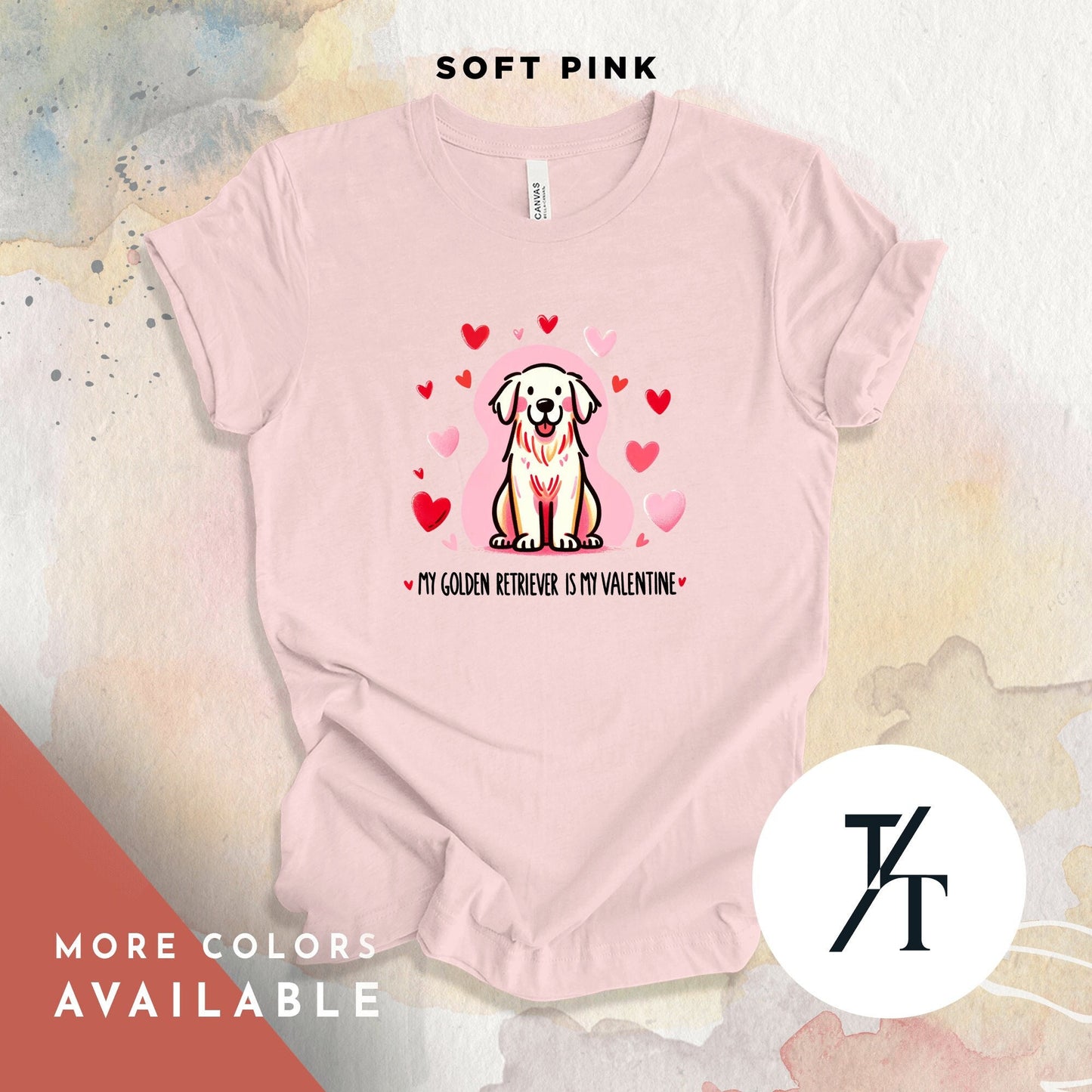 Golden Retriever Valentines Shirt, Valentine Dog Shirt, Golden Retriever T-Shirt, Golden Retriever Gifts, Golden Retriever Sweatshirt Tee