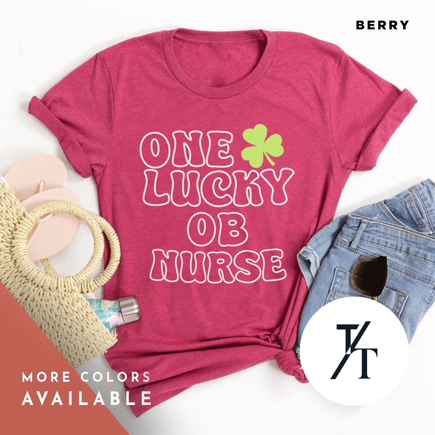 L And D Nurse Tshirt, L&D Nurse Crew, Labor And Delivery, St Paddy Day Gift, Labor And Delivery, Ob Delivery Room Leprechaun Tshirt Gift