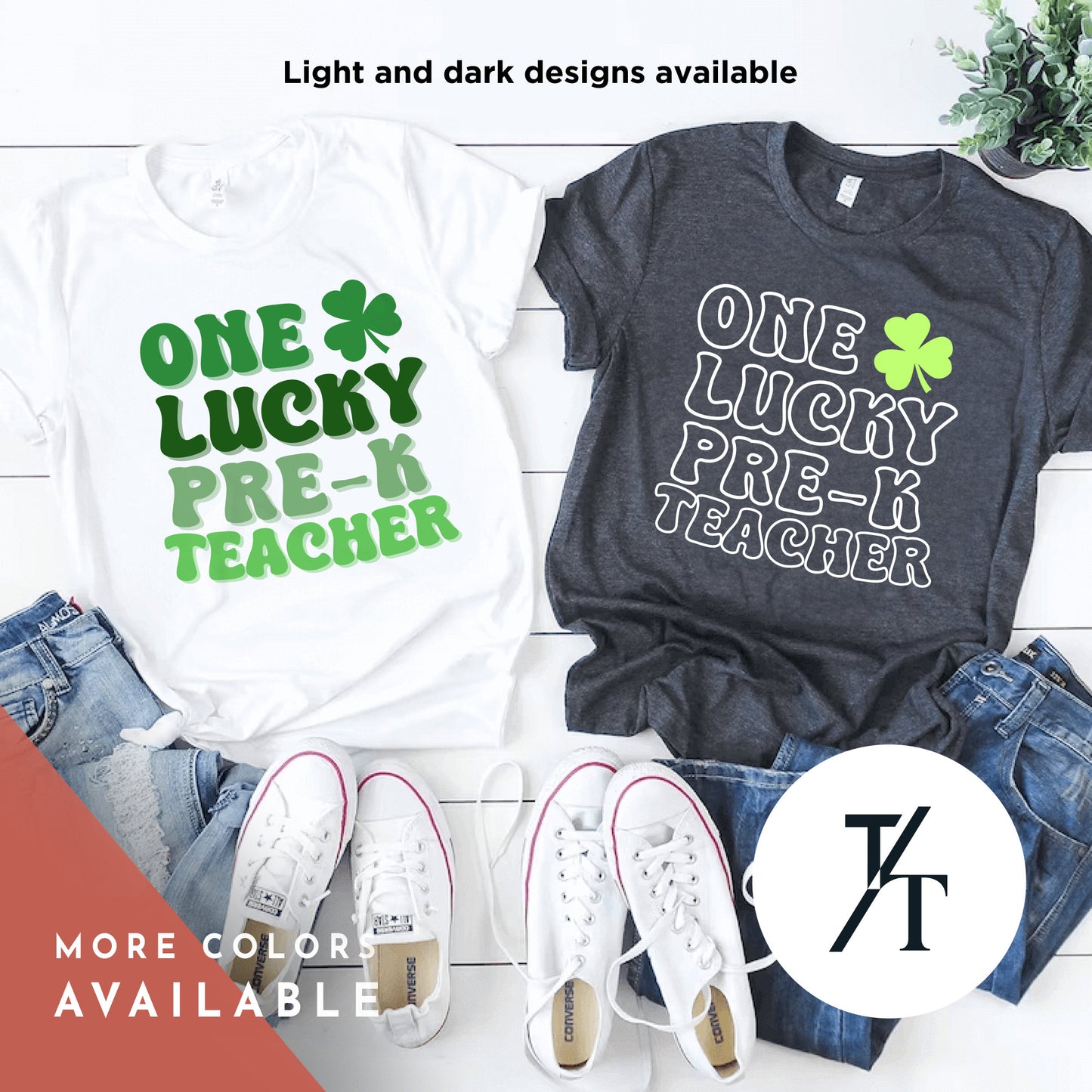 One Lucky Pre-K Teacher, St. Patrick'S Day Teacher Shirt | School Tee | Elementary Teacher Appreciation Unisex Gift | Matching Team Group