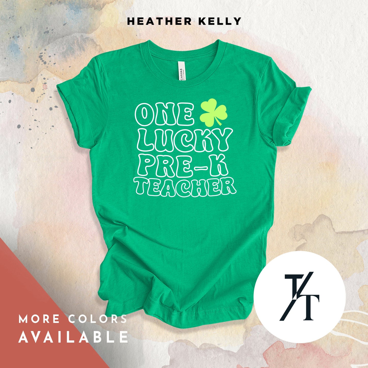 One Lucky Pre-K Teacher, St. Patrick'S Day Teacher Shirt | School Tee | Elementary Teacher Appreciation Unisex Gift | Matching Team Group