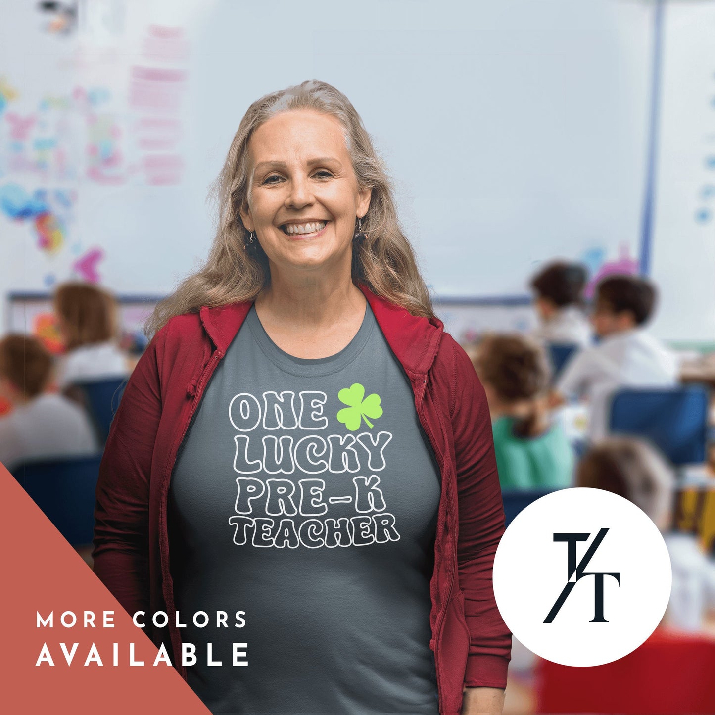 One Lucky Pre-K Teacher, St. Patrick'S Day Teacher Shirt | School Tee | Elementary Teacher Appreciation Unisex Gift | Matching Team Group