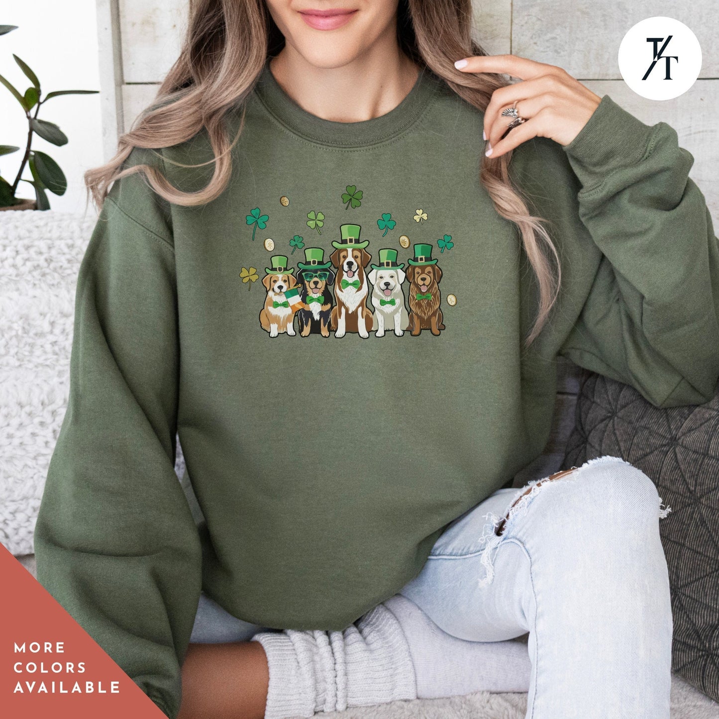 Saint patricks day Dog Sweatshirt, st patrick s day shirt, Shamrock Sweatshirt, dog st paddys day shirt, slainte sweatshirt, irish sweater
