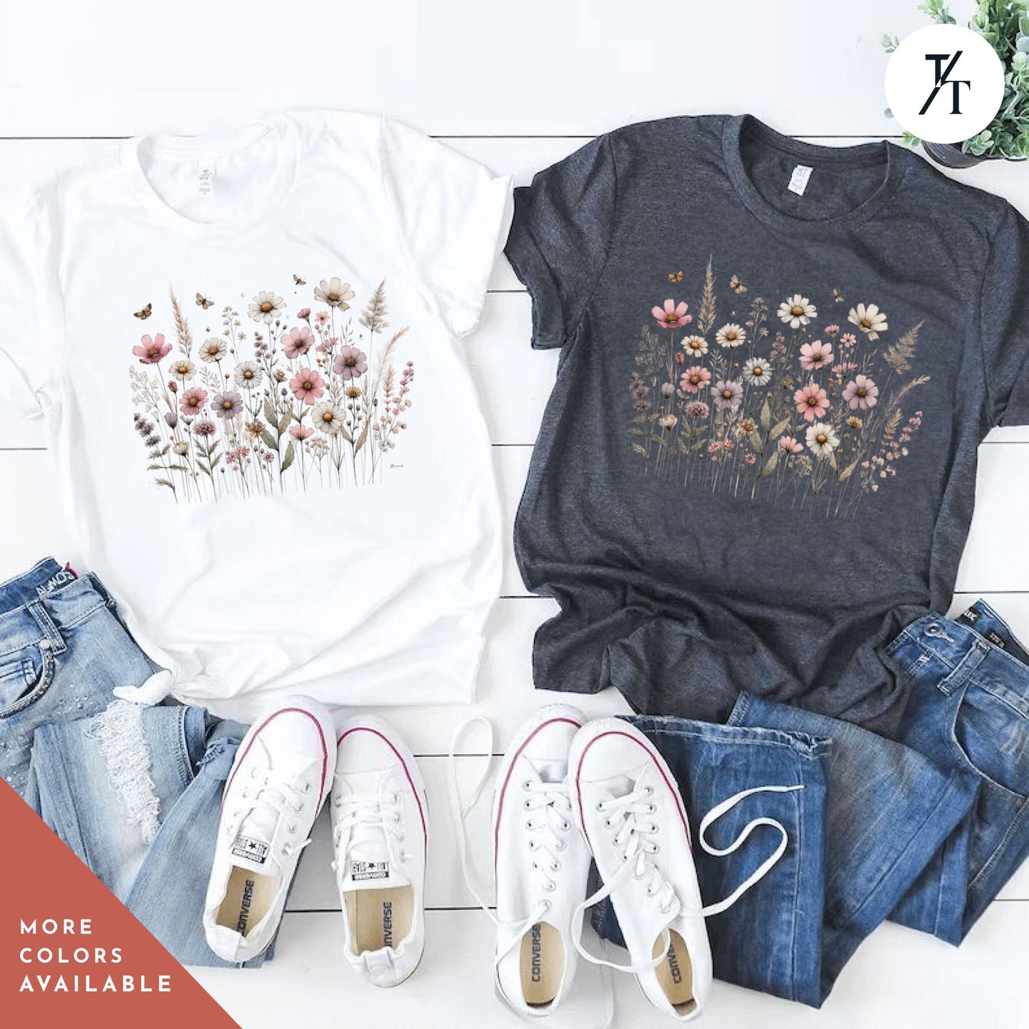 Wildflower Tshirt | Flower Heart Shirt | Nature Lover Shirt | Floral Sweatshirt | Wildflower T-Shirt | Inspirational Shirt | Gift For Women
