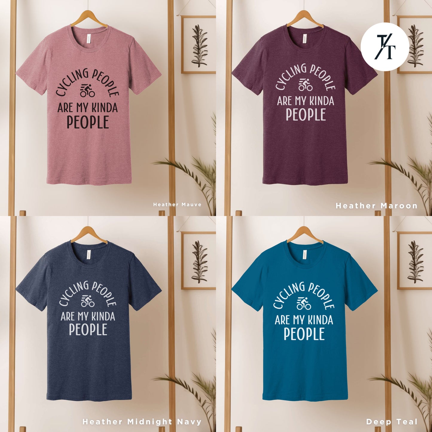 four t - shirts with different sayings on them