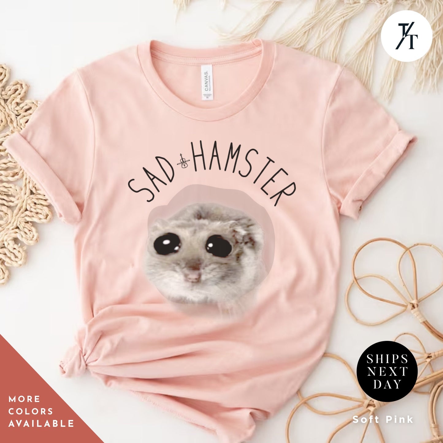 a t - shirt with a picture of a sad hamster on it, a woman wearing a t - shirt with a sad hamster on it, Sad Hamster Tshirt | Gift For Her | Unisex Tee | I'M Just A Girl Sad Hamster Meme T-Shirt | Cute Coquette Hamster Meme | Meme Tiktok