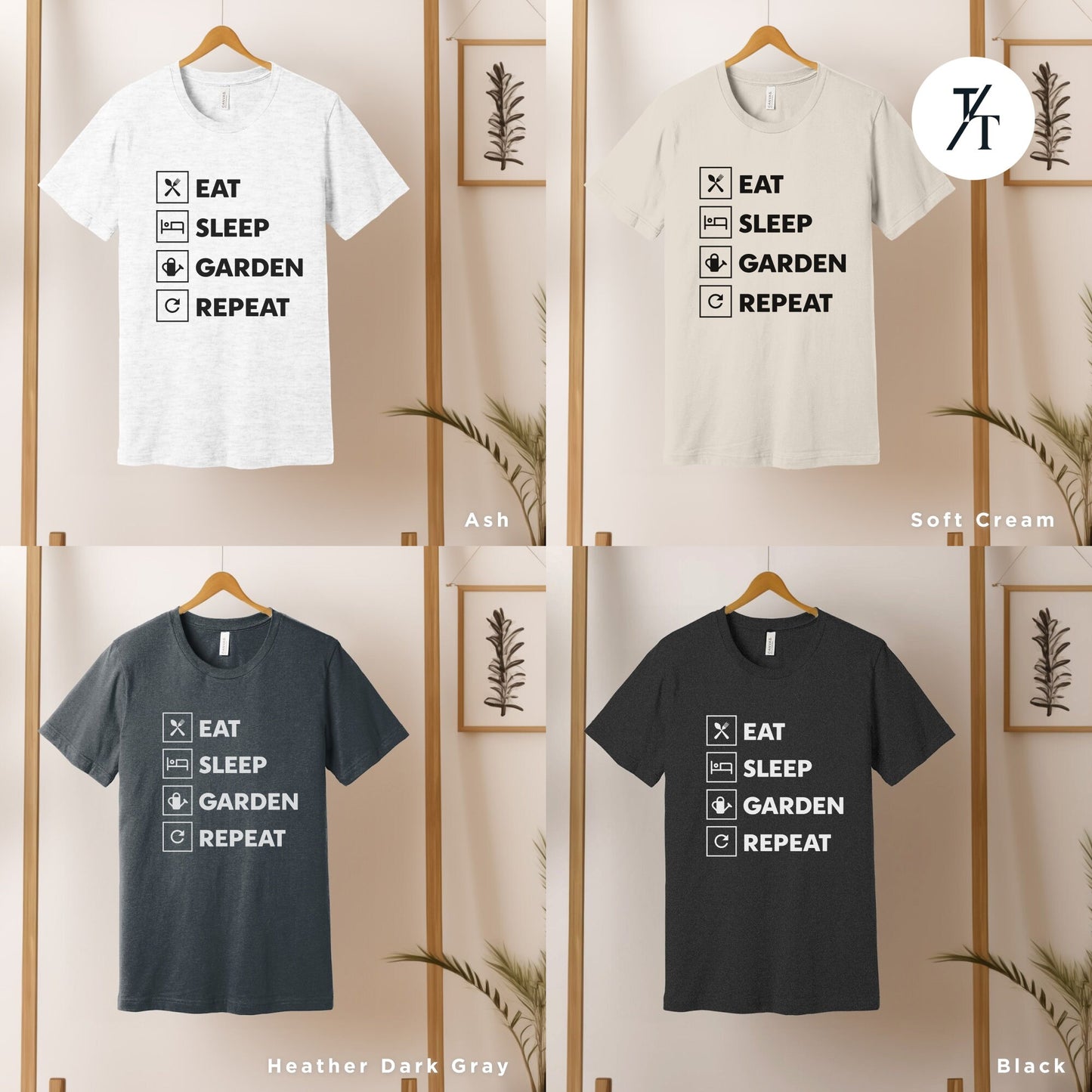 Unisex Eat, Sleep, Repeat shirt, gardening bestseller, Gardener tShirt, Gift For Mom, Plant Lady, Gardening Lover, Plant Dad