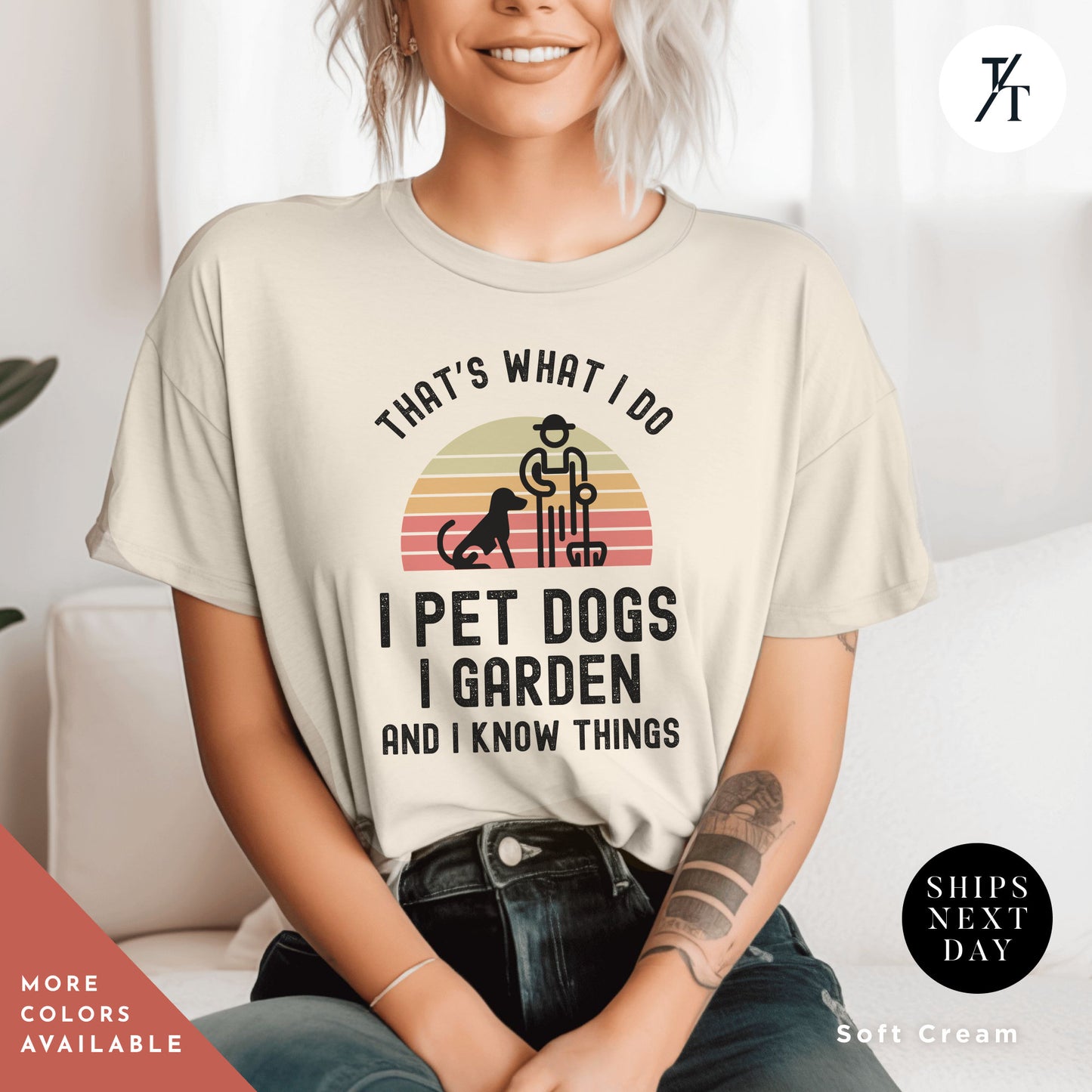 Dog and Garden Shirt, Dogs And Plants Tee, Gardener tshirt, tShirts For Dog Lover, Plant Lovers tShirt, Plant Mom t-Shirt, Plants Lover Tee