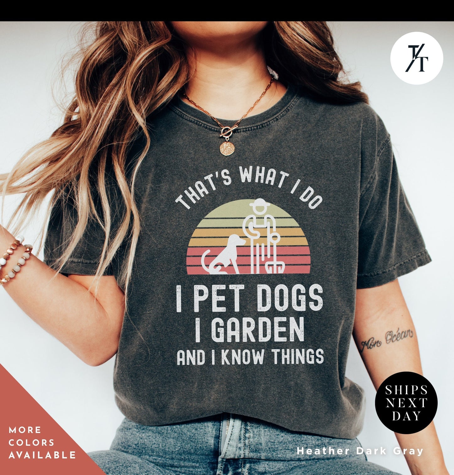 Dog and Garden Shirt, Dogs And Plants Tee, Gardener tshirt, tShirts For Dog Lover, Plant Lovers tShirt, Plant Mom t-Shirt, Plants Lover Tee