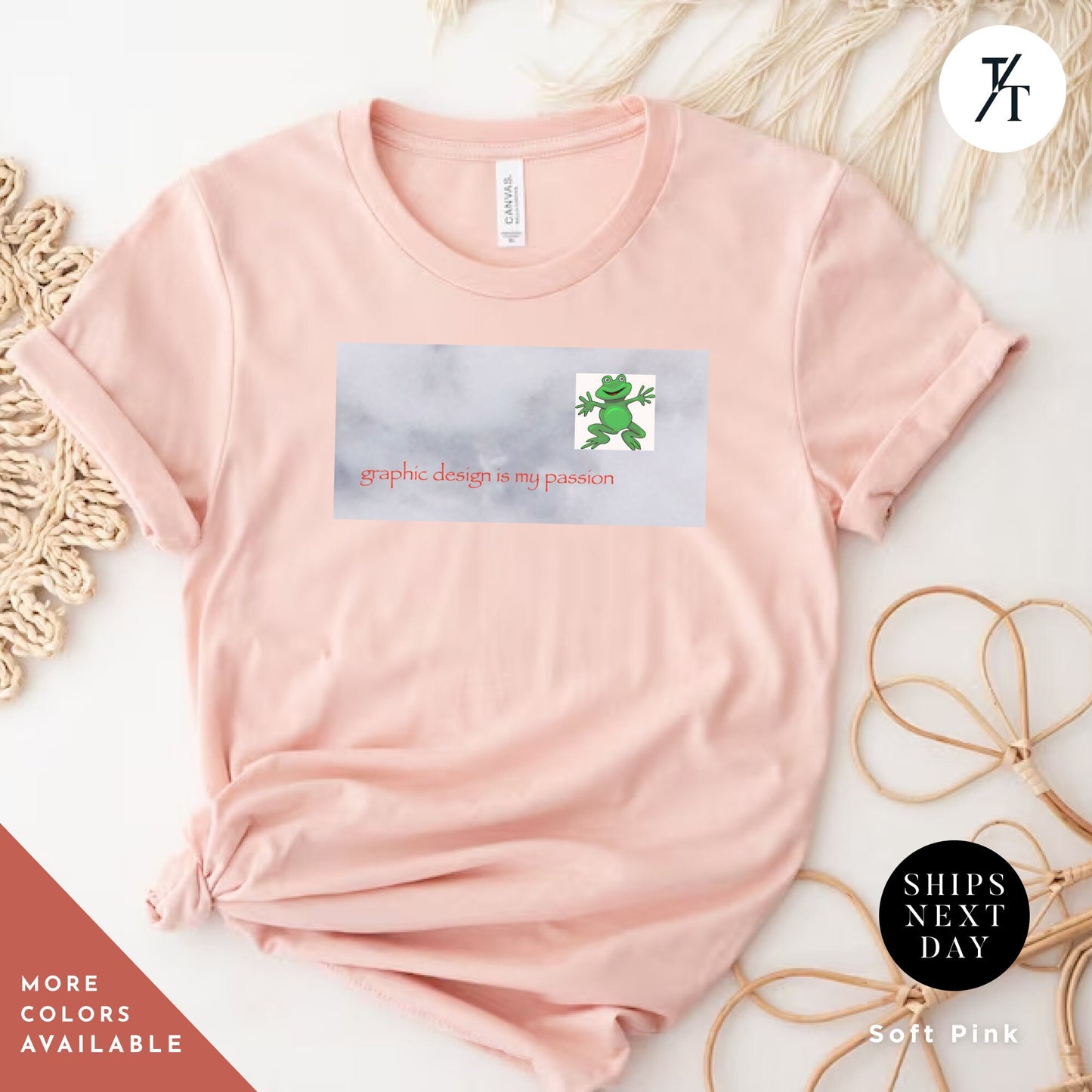 a pink shirt with a green frog on itGraphic Design Is My Passion funny shirt, Unisex T, Graphic Designer Gift, Bad Design Is Better, Graphic Design Meme, Cool Gift Designer
