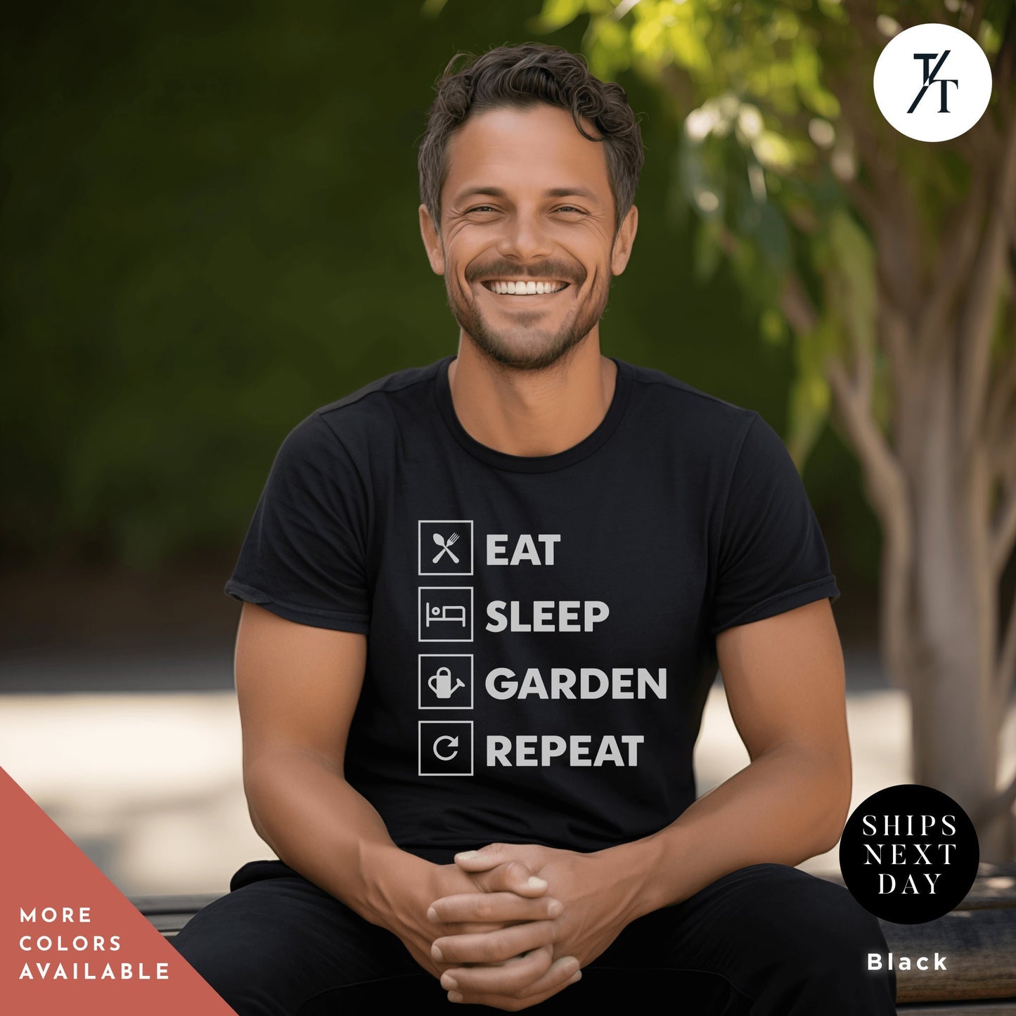 Unisex Eat, Sleep, Repeat shirt, gardening bestseller, Gardener tShirt, Gift For Mom, Plant Lady, Gardening Lover, Plant Dad