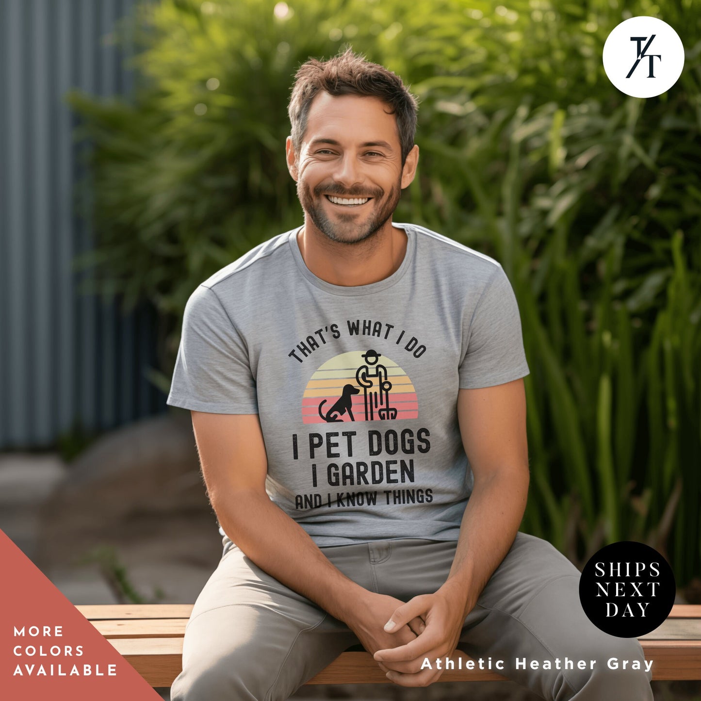 Dog and Garden Shirt, Dogs And Plants Tee, Gardener tshirt, tShirts For Dog Lover, Plant Lovers tShirt, Plant Mom t-Shirt, Plants Lover Tee