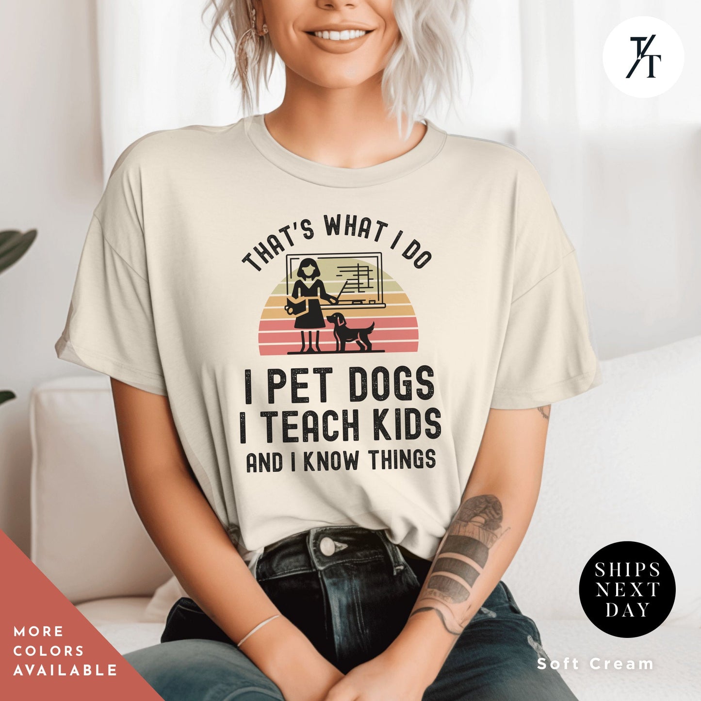 Dog Mom And Teacher shirt, Dog Lover Teacher tshirt, Back To School, Teaching pet Shirt, back to school tee, kindergarten, elementary
