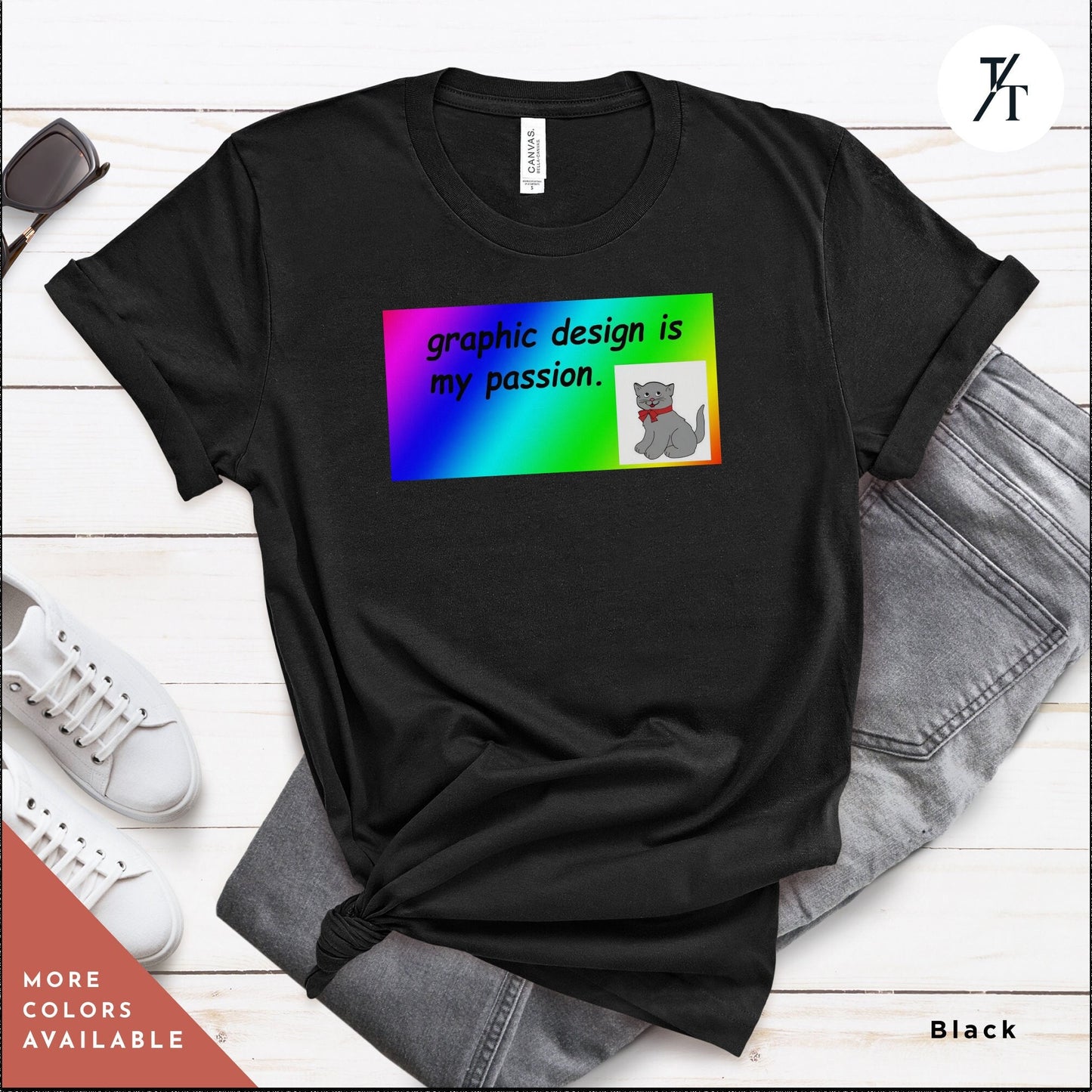 a black t - shirt with the words graphic design is my passion, Graphic Design Is My Passion funny shirt, Graphic Design Gift, Graphics Designer Meme, Cool Gift Designer, Funny Meme Shirt, Unisex T
