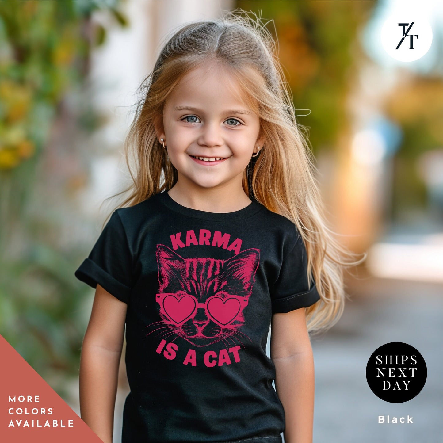 Karma Is A Cat Shirt, Kid Taylor Shirt, Eras Tour children's tee, Kids Swiftie tShirt, Little Swiftie tee, girls concert tShirt Youth