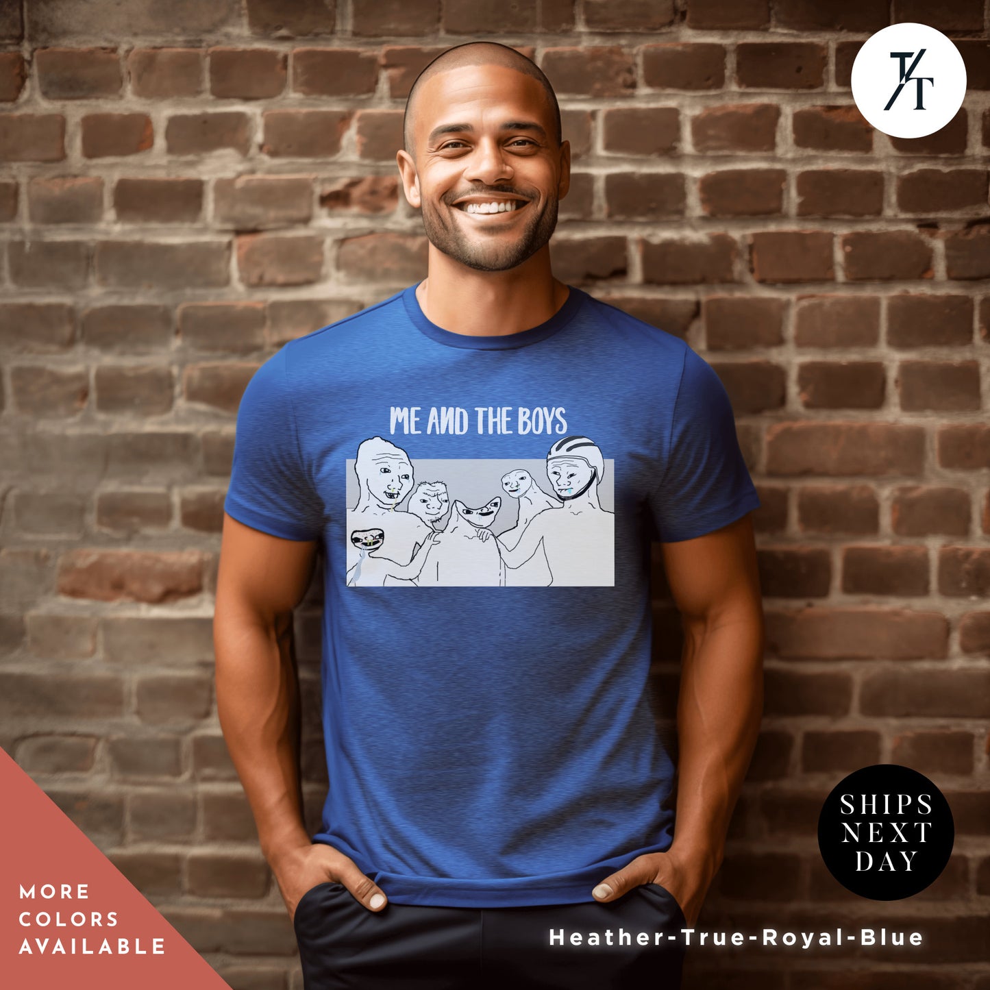 a man standing in front of a brick wall , Ironic Parody Meme, Funny Meme Shirt, Feels Guy, Wojak Memes, Stupid Funny Memes, Greentext 4Chan, Zoomer Humor, Pepe The Frog, Weird TShirt