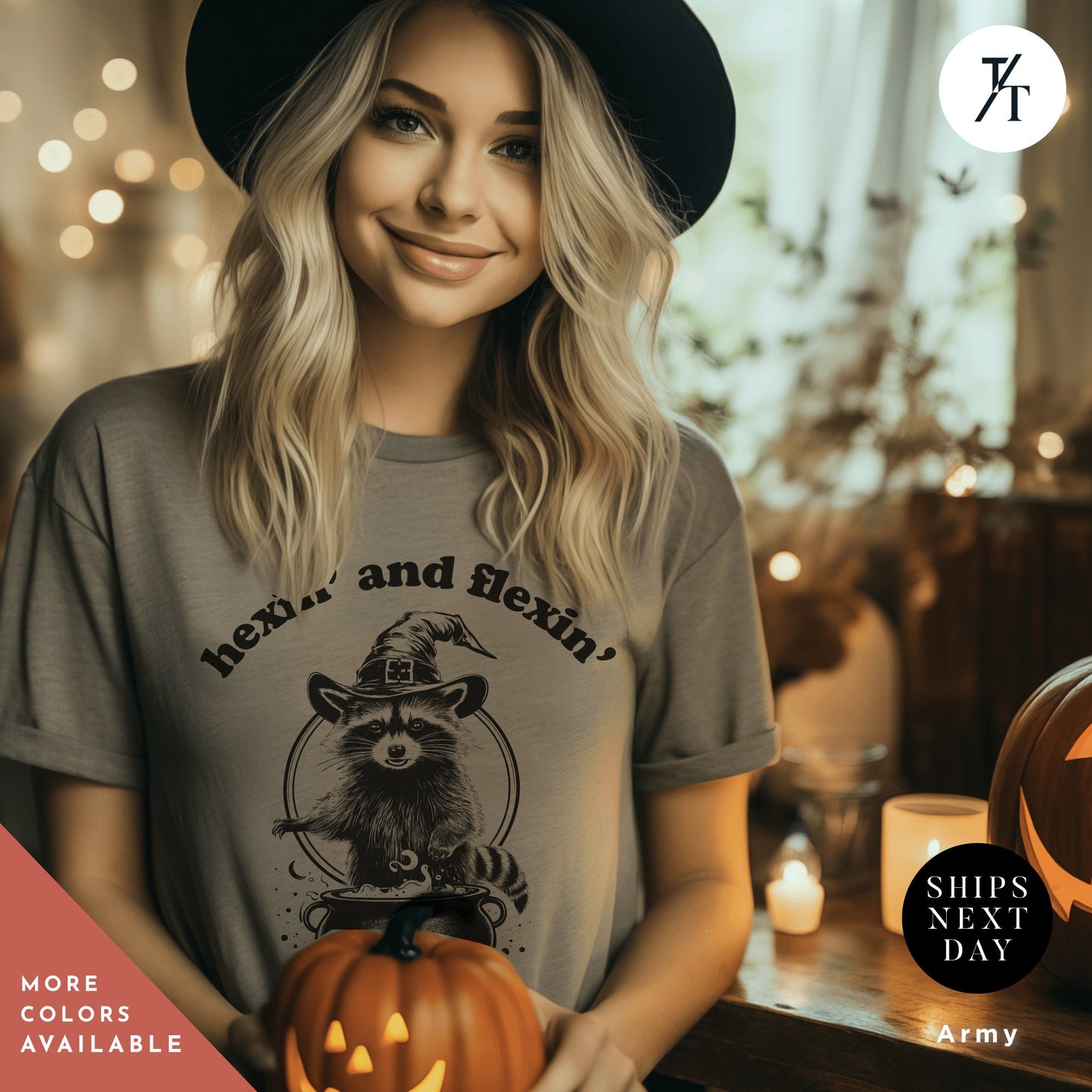 Funny halloween Raccoon shirt, Halloween Gifts, Cute Retro Raccoon Tee, Meme Lover, Feral Girl Shirts, Witches Wicca Shirt, Be A Witch tee