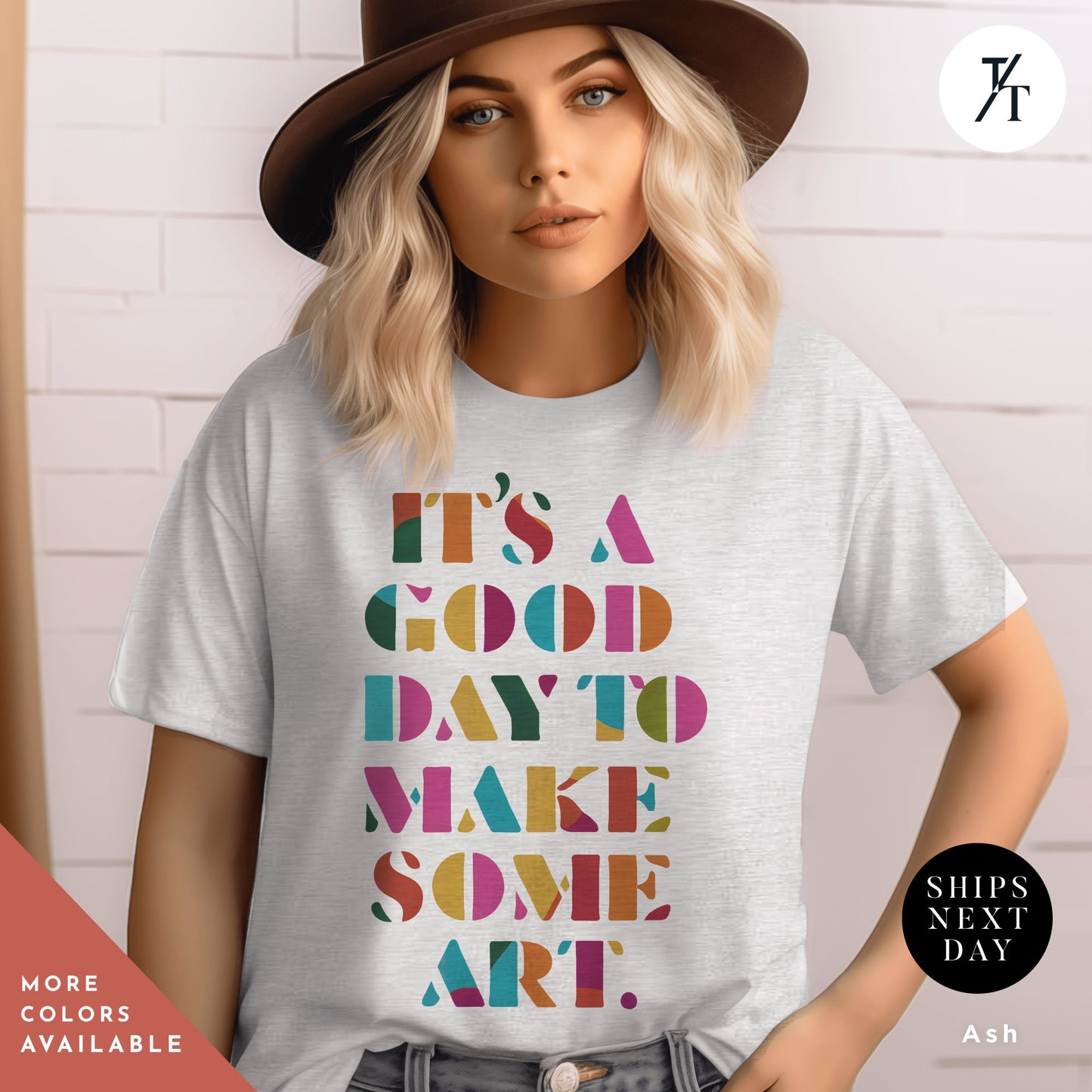a woman wearing a t - shirt that says it's a good day to make some art, Art Teacher Shirt, Arts Lover Artist tee, Arts Teacher tee, Teachers Appreciation, Gift For Arts Teachers