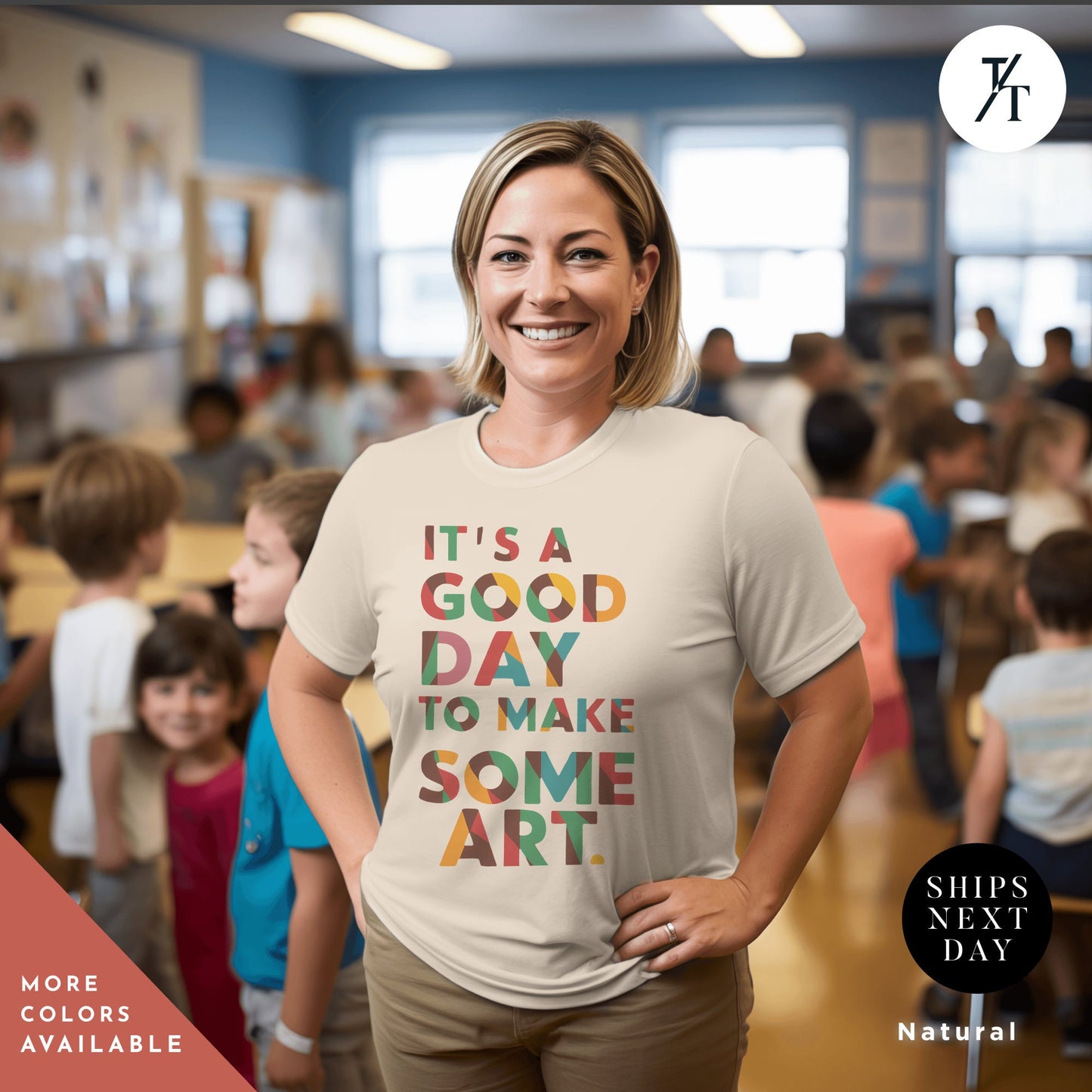 a woman wearing a t - shirt that says it's a good day to make some art shirt, Art Teacher Shirt, Artist Shirts, Arts Lover Shirts Arts Teacher Tshirt, Gift For Artists, Painting