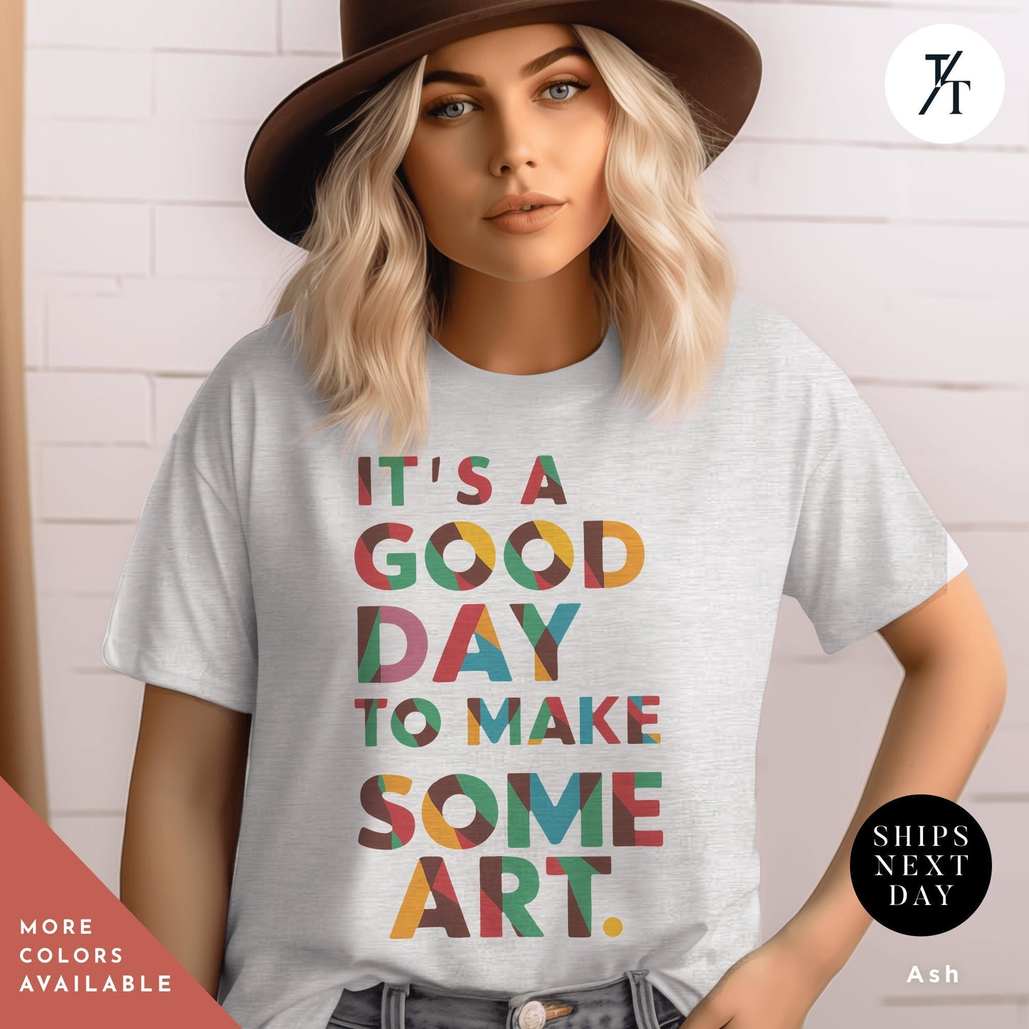 a woman wearing a t - shirt that says it's a good day to make some art shirt, Art Teacher Shirt, Artist Shirts, Arts Lover Shirts Arts Teacher Tshirt, Gift For Artists, Painting