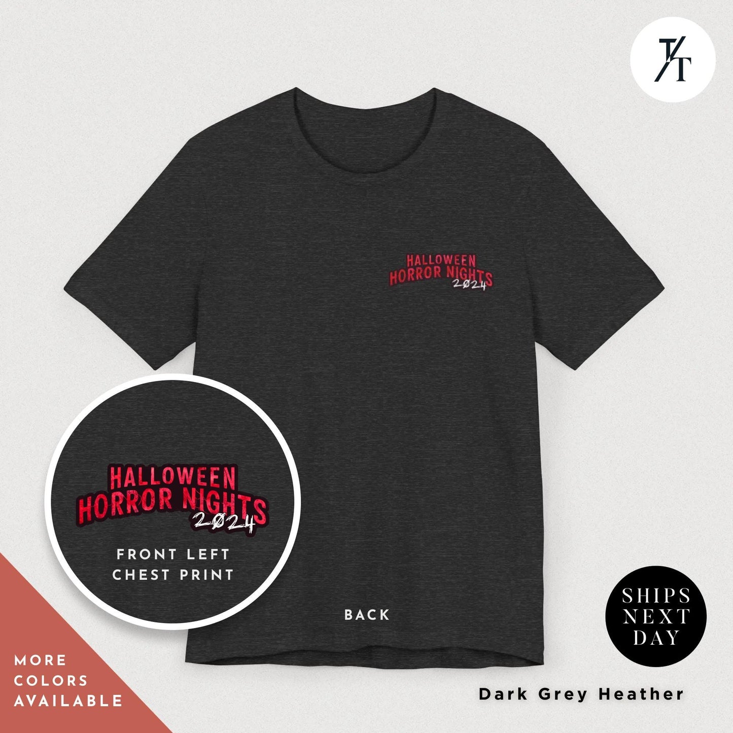 a black t - shirt with the words halloween horror nights printed on it, Halloween Horror Nights 2024 T-Shirt, Horror Nights Shirt 2024, Universal Studios HHN Vintage Halloween Gift Universal Orlando Michael Myers